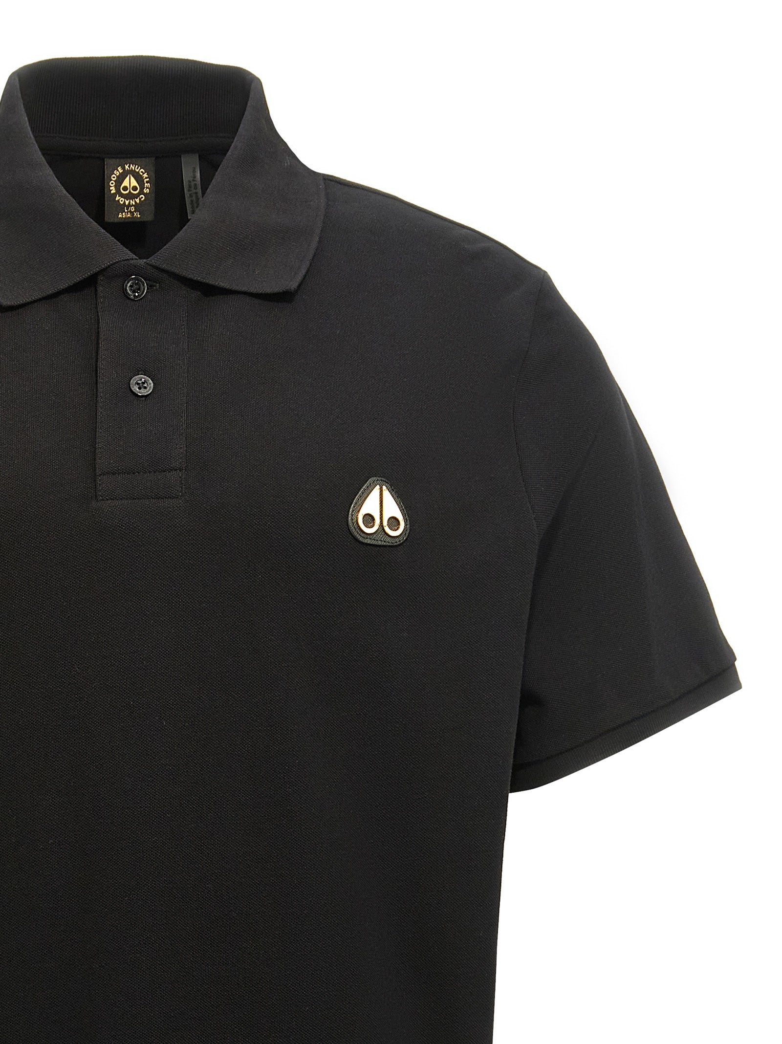 Moose Knuckles 'Everett Gold' Polo Shirt