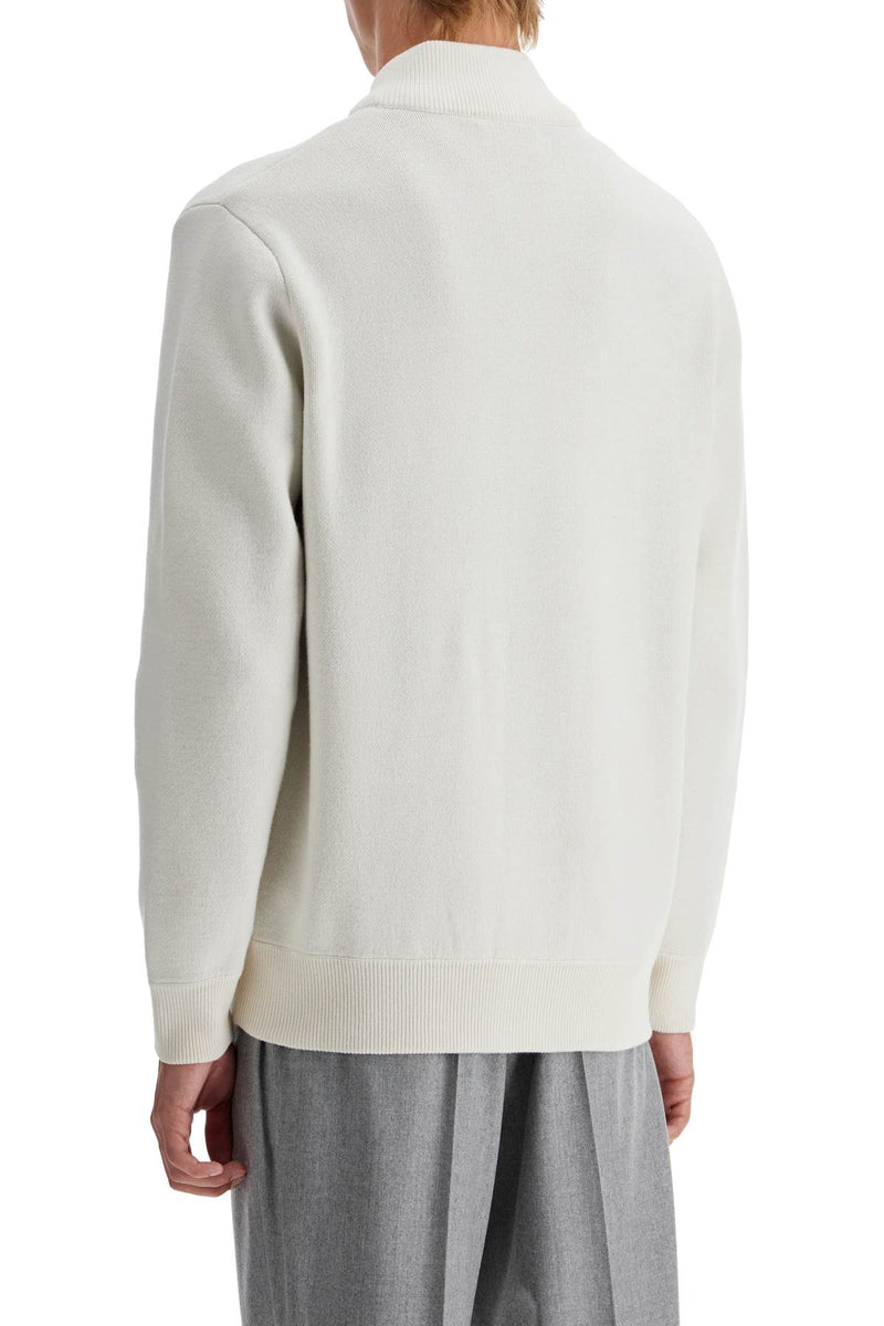 Brunello Cucinelli Double Knit Cardigan In Seven White