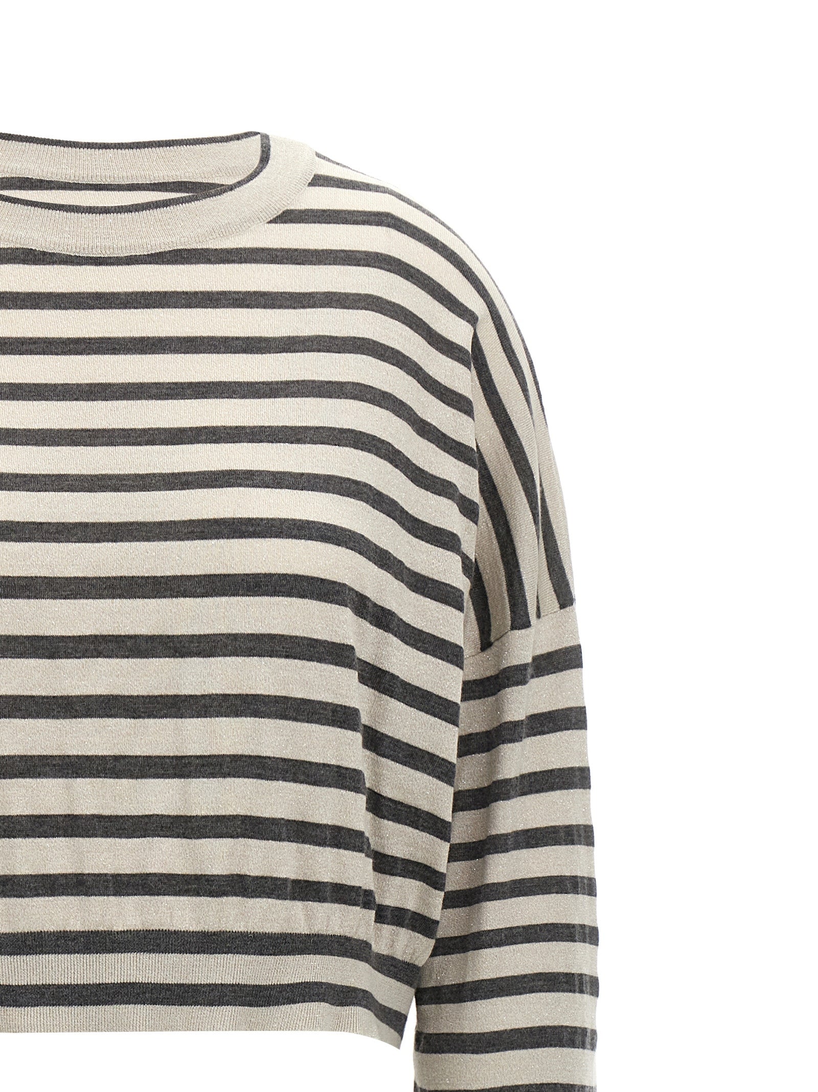 Brunello Cucinelli Lurex Stripes Sweater