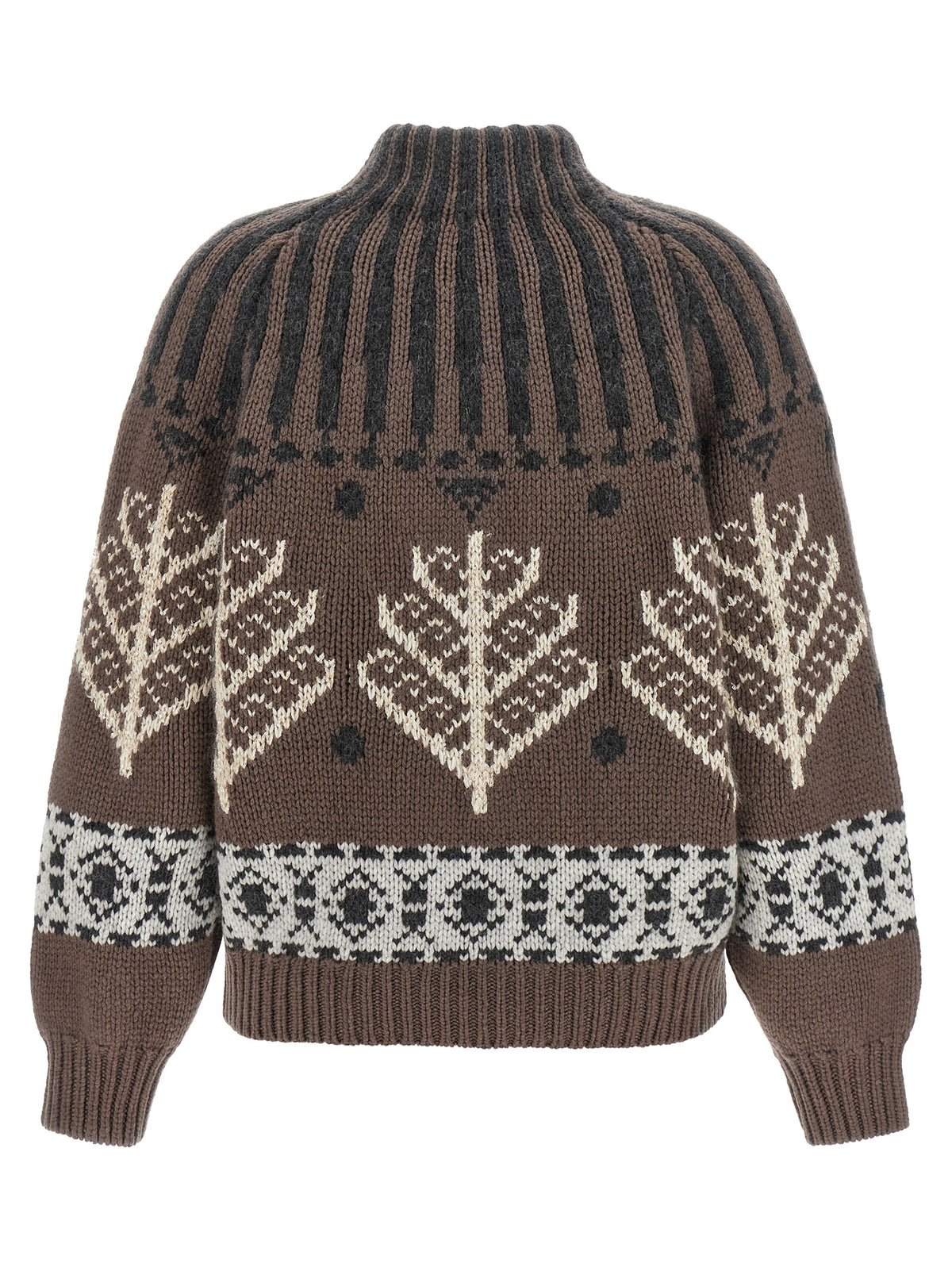 Brunello Cucinelli Brown 'Nordic Heritage' Sweater