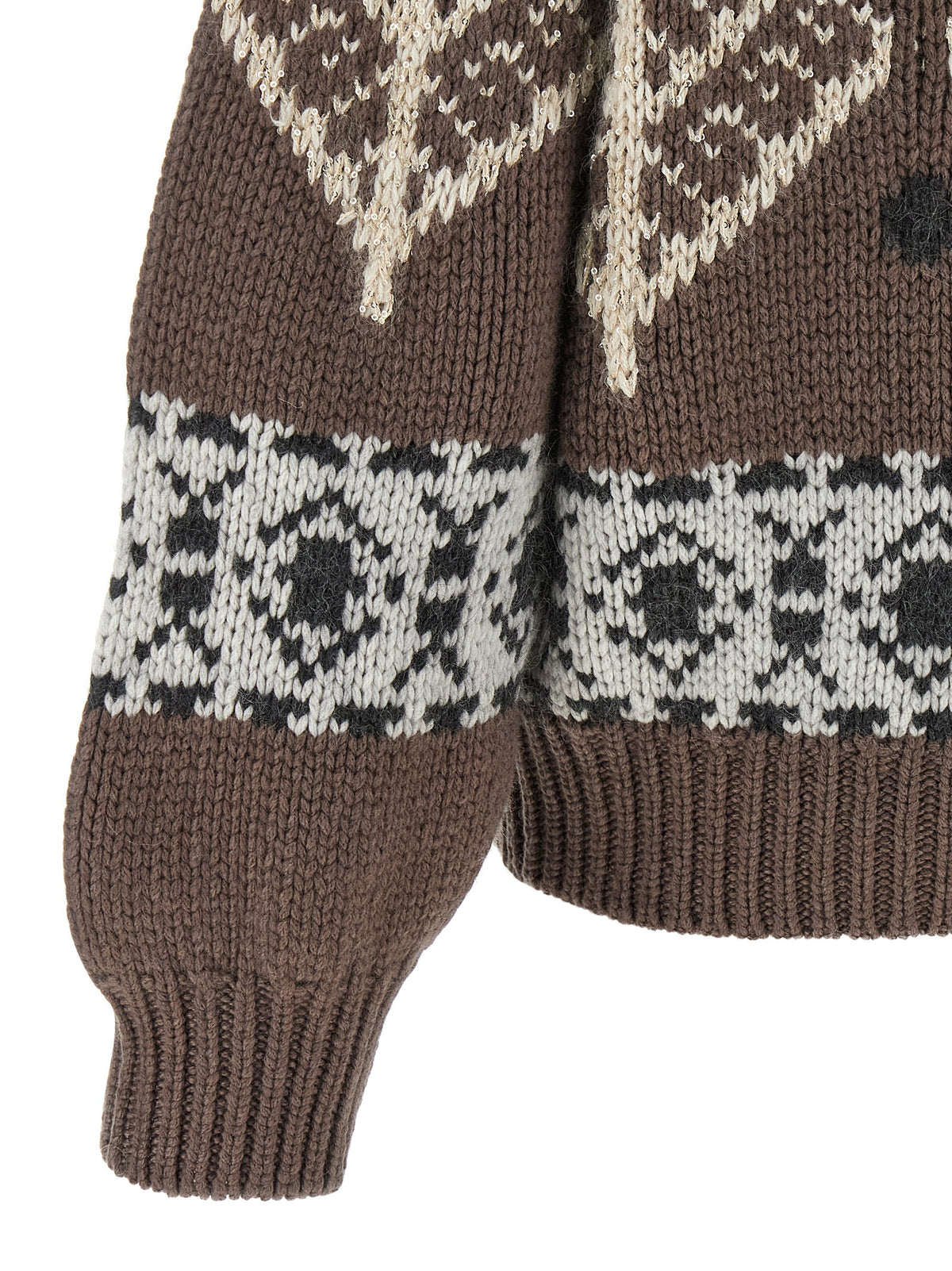 Brunello Cucinelli Brown 'Nordic Heritage' Sweater