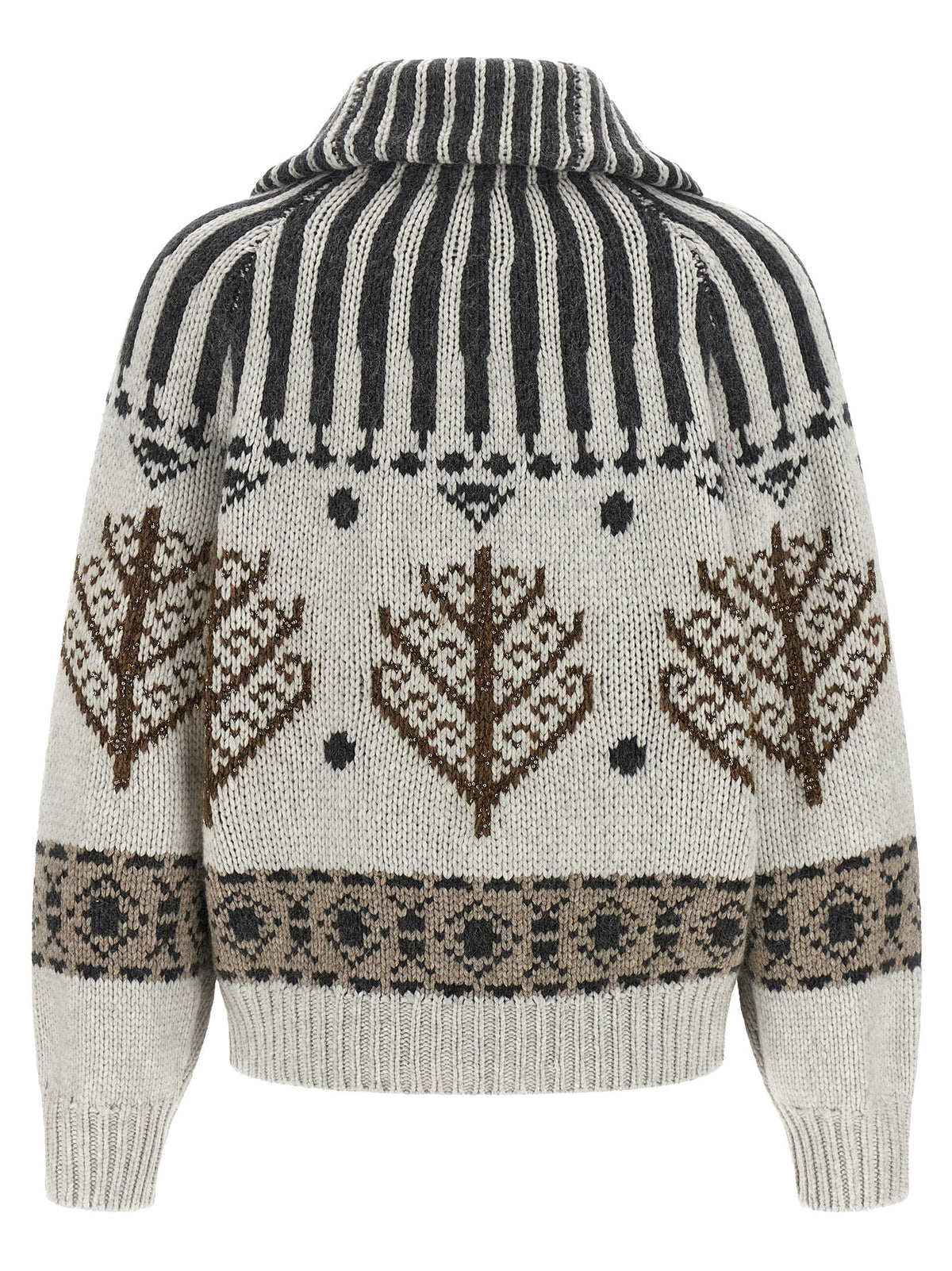 Brunello Cucinelli Multicolor 'Nordic Heritage' Cardigan
