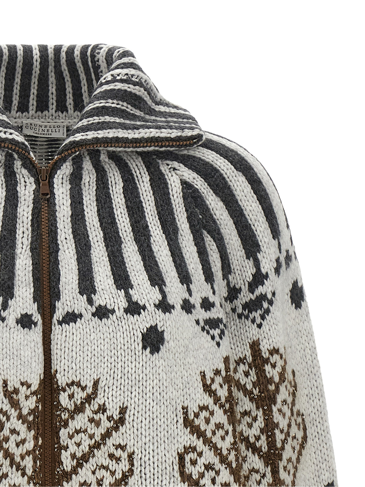 Brunello Cucinelli Multicolor 'Nordic Heritage' Cardigan