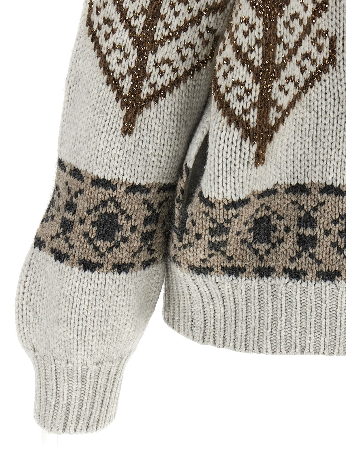 Brunello Cucinelli Multicolor 'Nordic Heritage' Cardigan