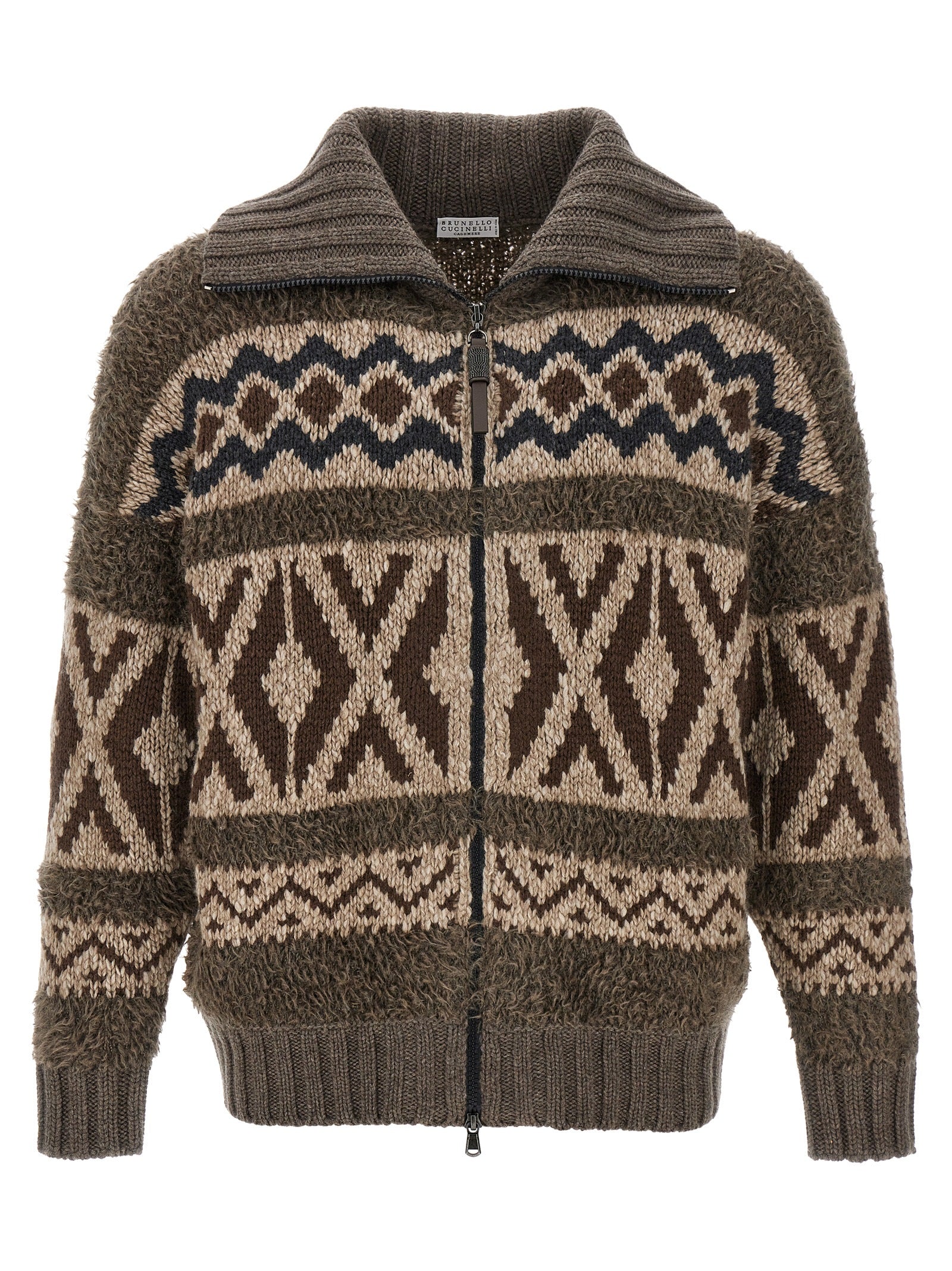 Brunello Cucinelli Jacquard Cardigan