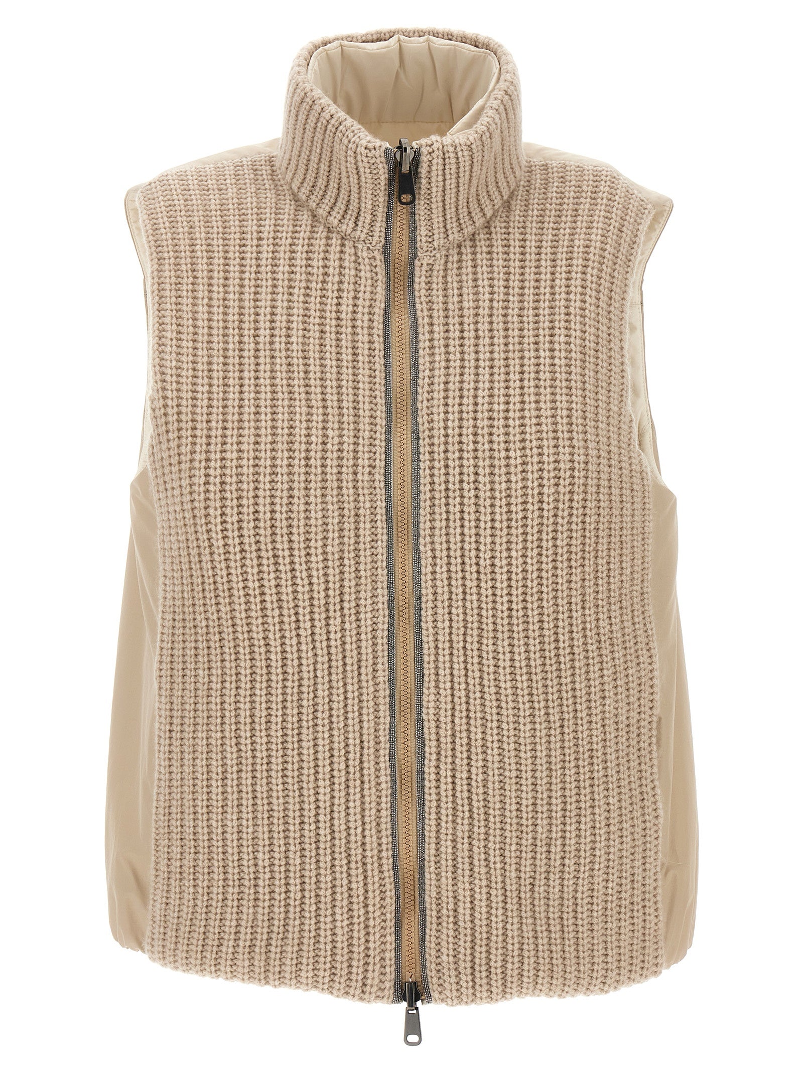 Brunello Cucinelli Reversible Knit Insert Vest