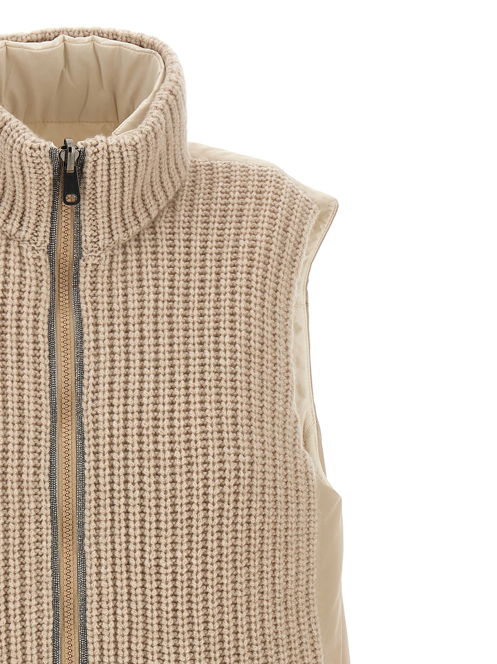 Brunello Cucinelli Reversible Knit Insert Vest