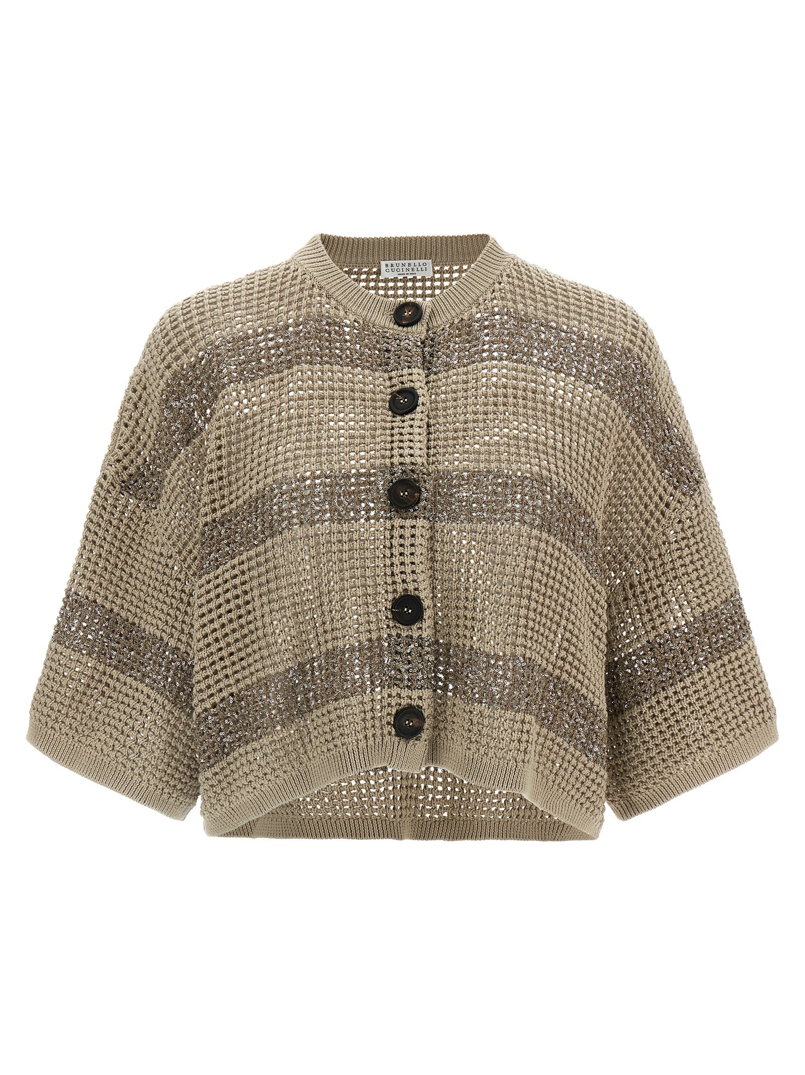 Brunello Cucinelli 'Dazzling Stripes' Cardigan