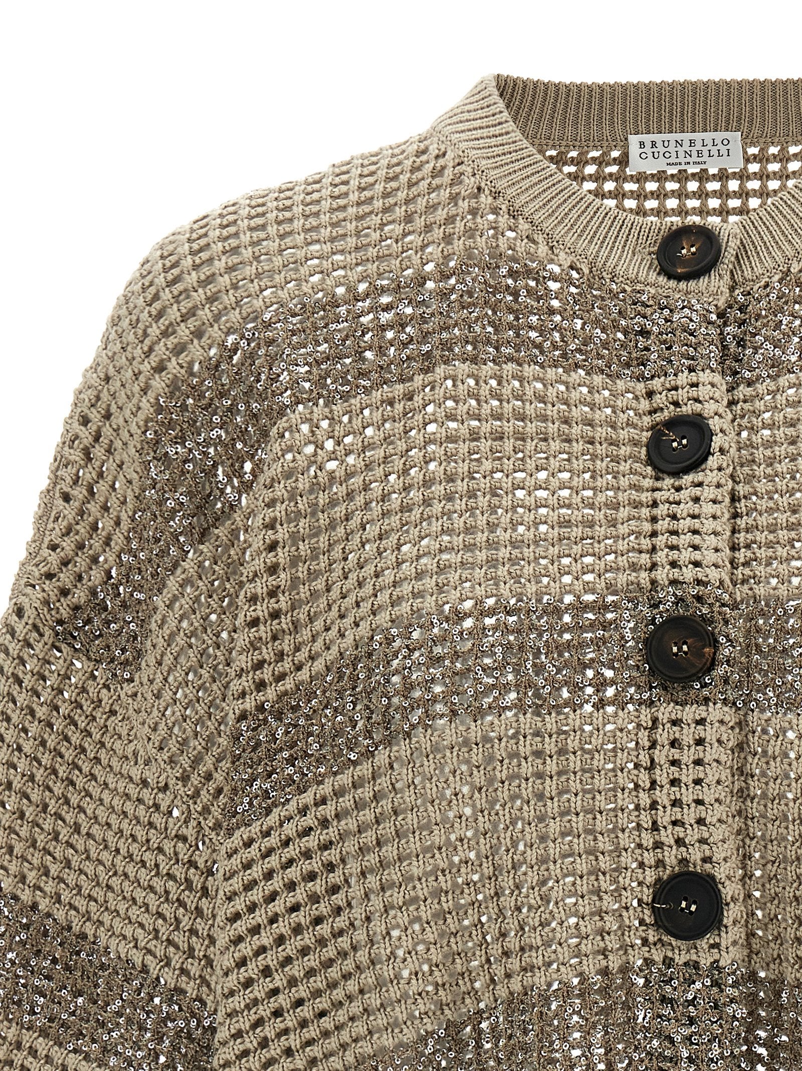 Brunello Cucinelli 'Dazzling Stripes' Cardigan