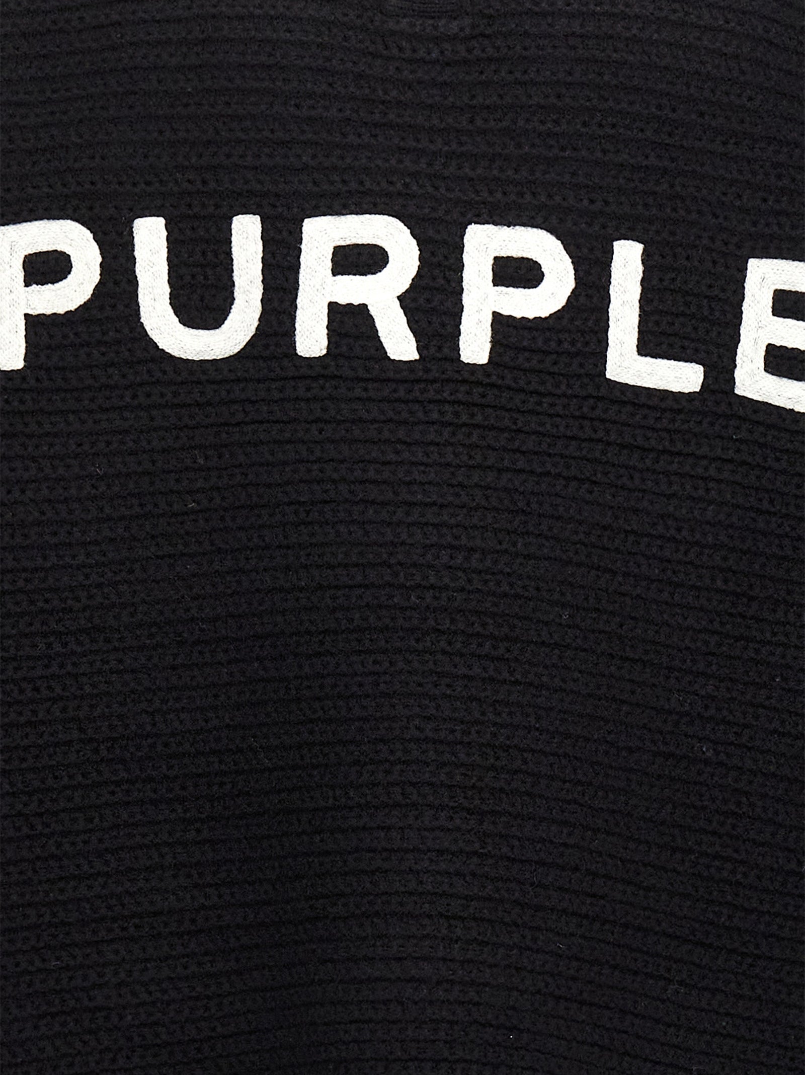 Purple Logo Embroidery Sweater