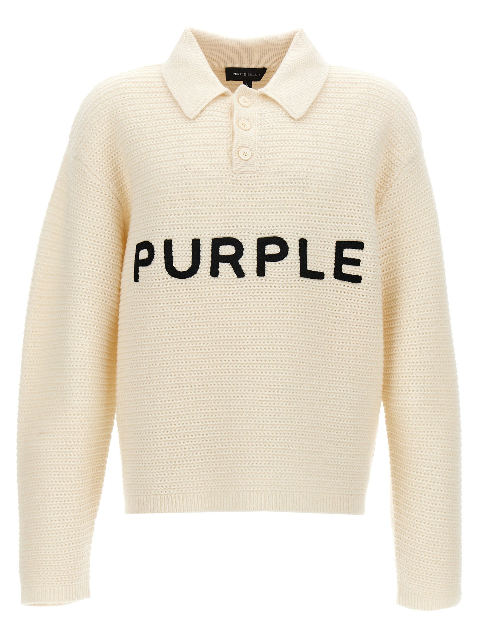 Purple Logo Embroidery Sweater