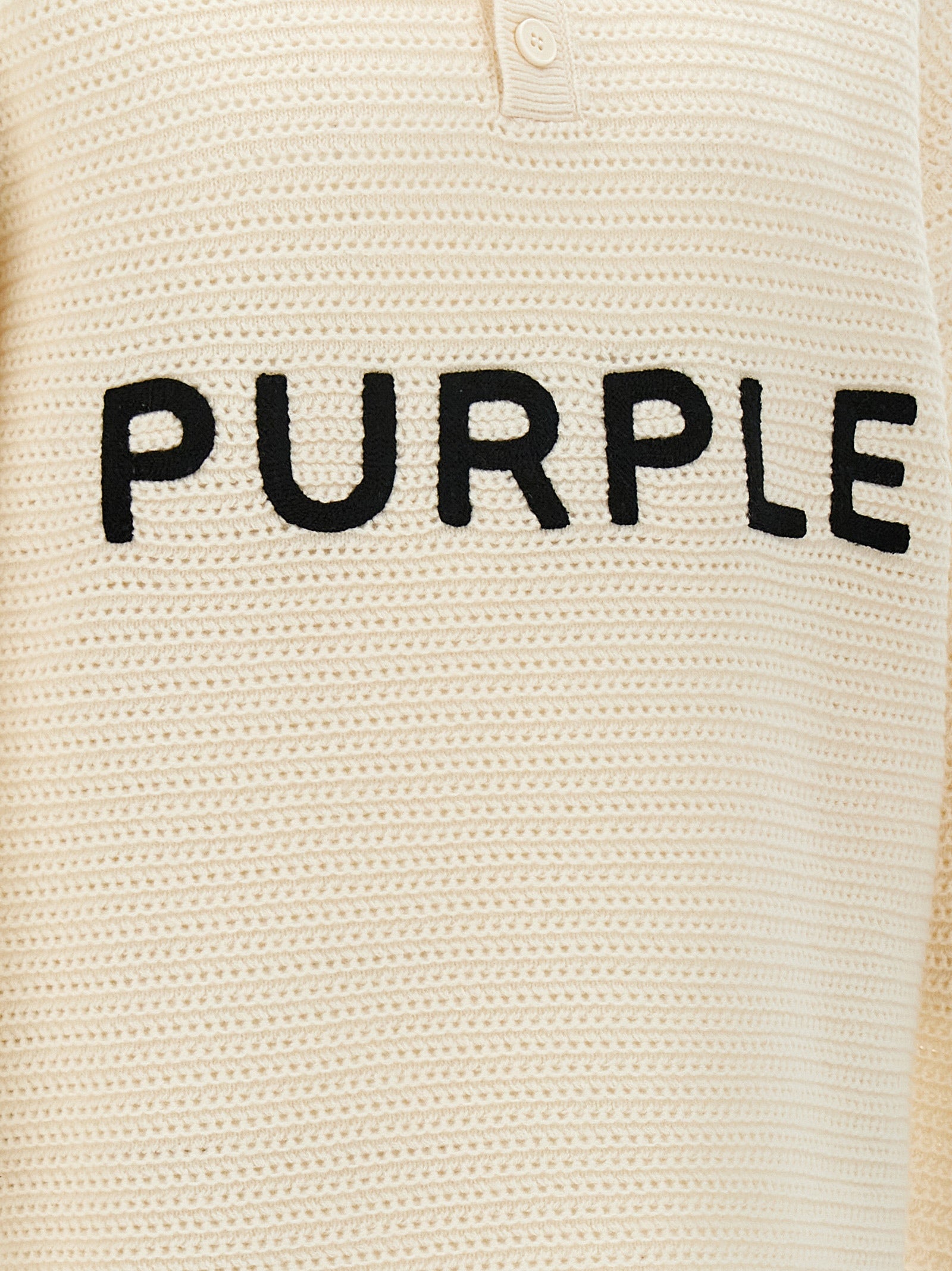 Purple Logo Embroidery Sweater