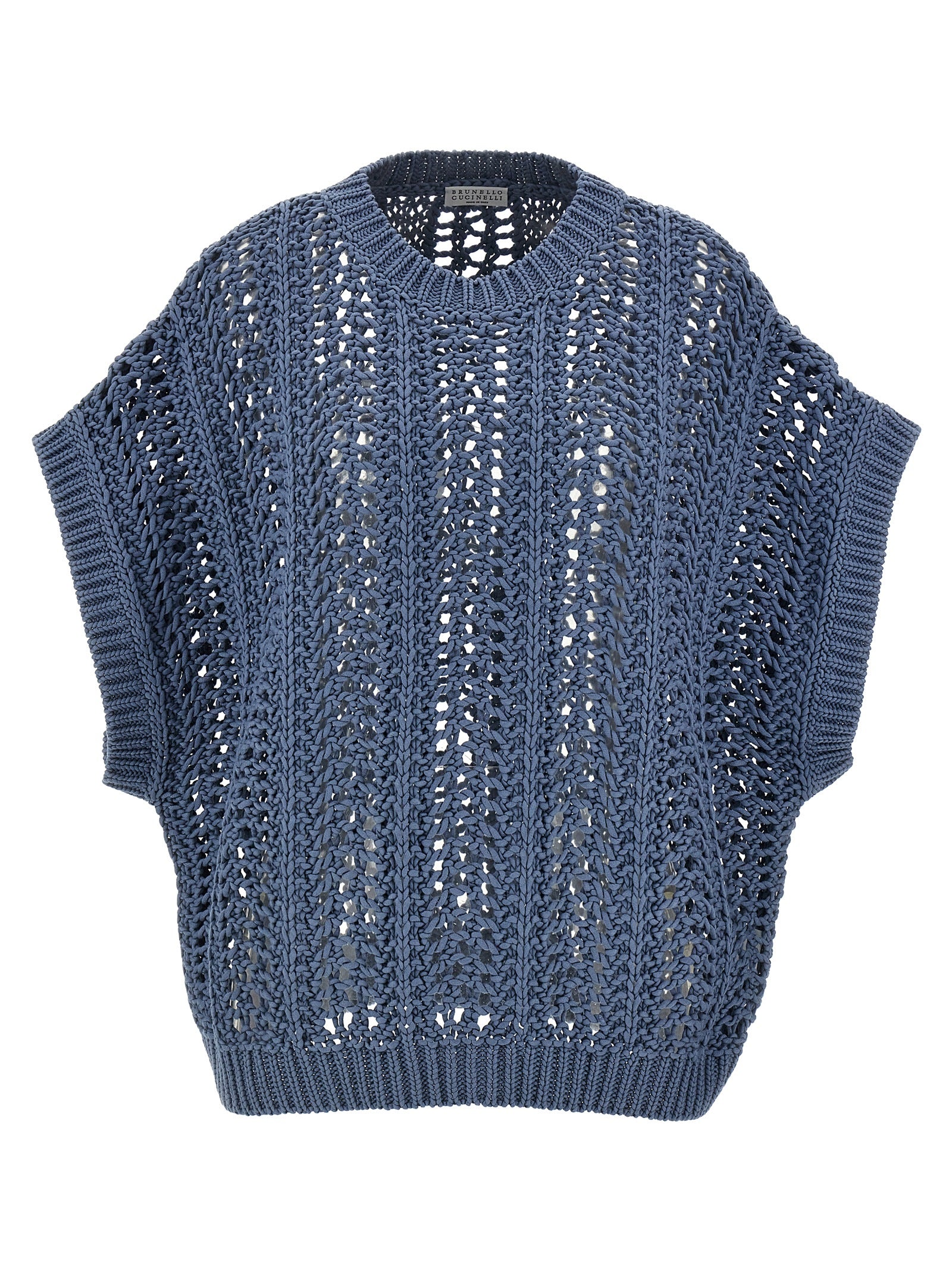Brunello Cucinelli Ribbed Net Sweater
