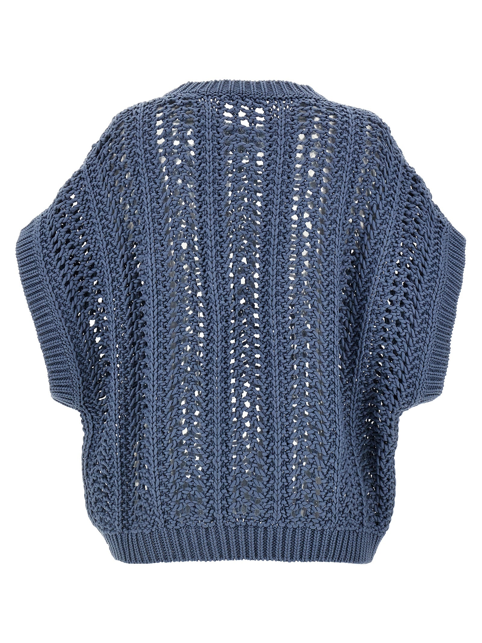 Brunello Cucinelli Ribbed Net Sweater