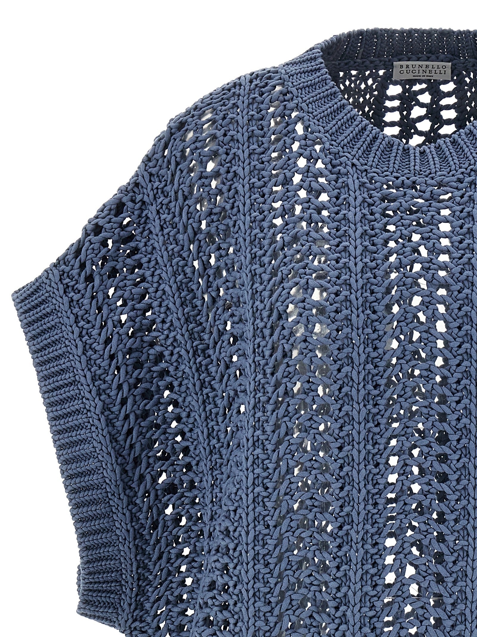 Brunello Cucinelli Ribbed Net Sweater