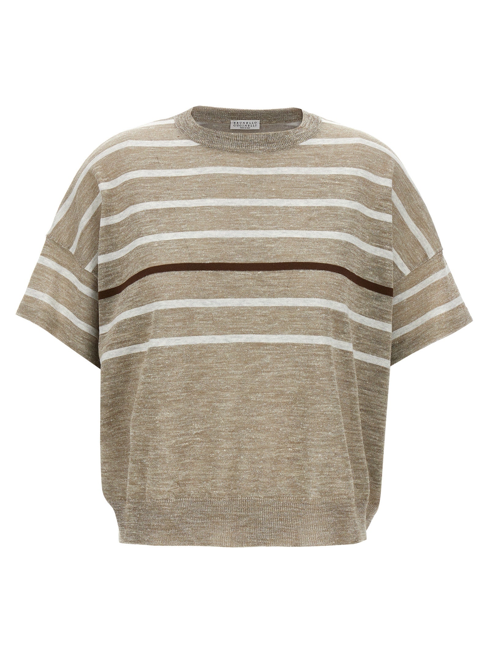 Brunello Cucinelli Lurex Stripes Sweater