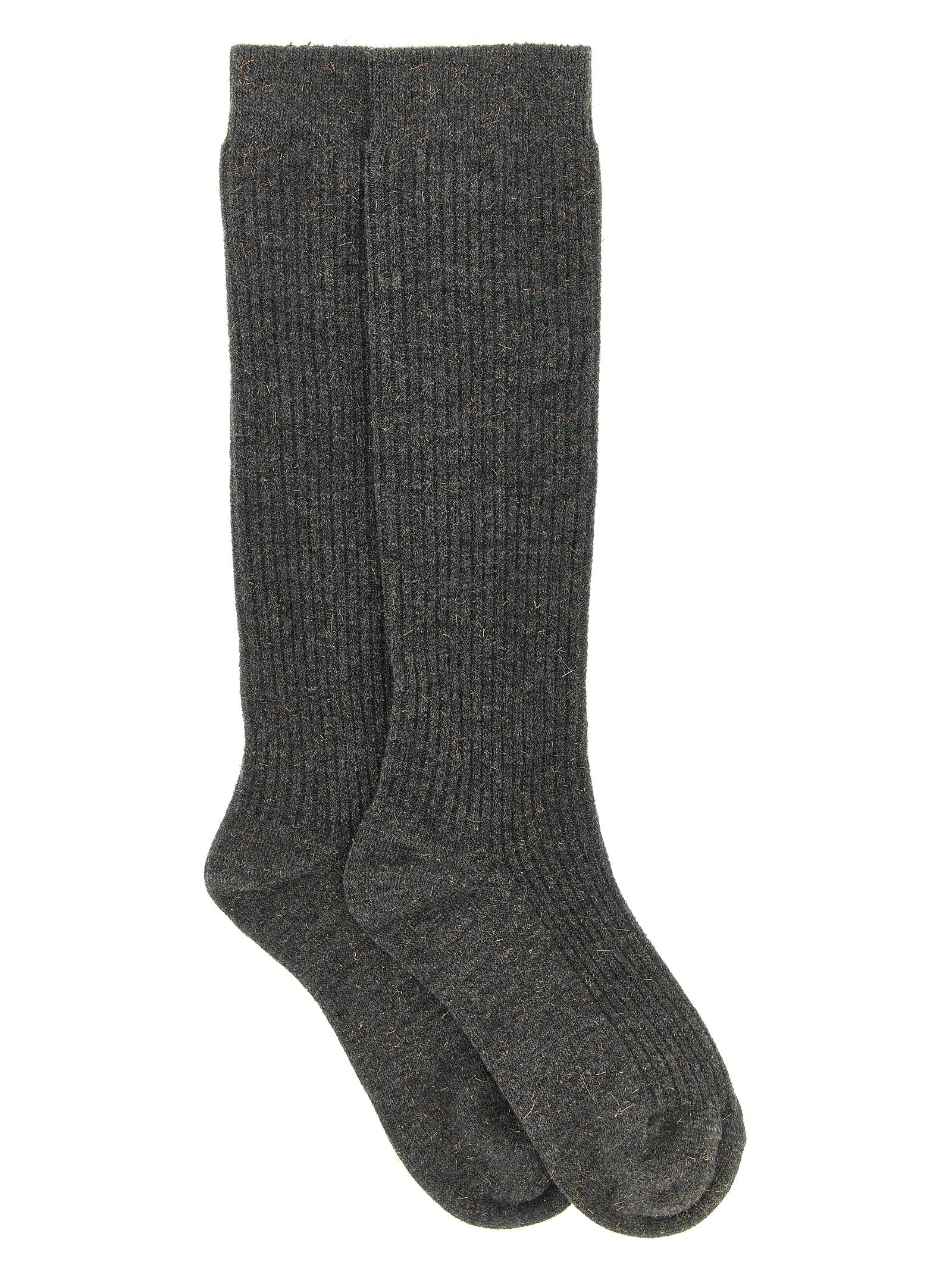 Brunello Cucinelli 'Sparkling' Ribbed Socks