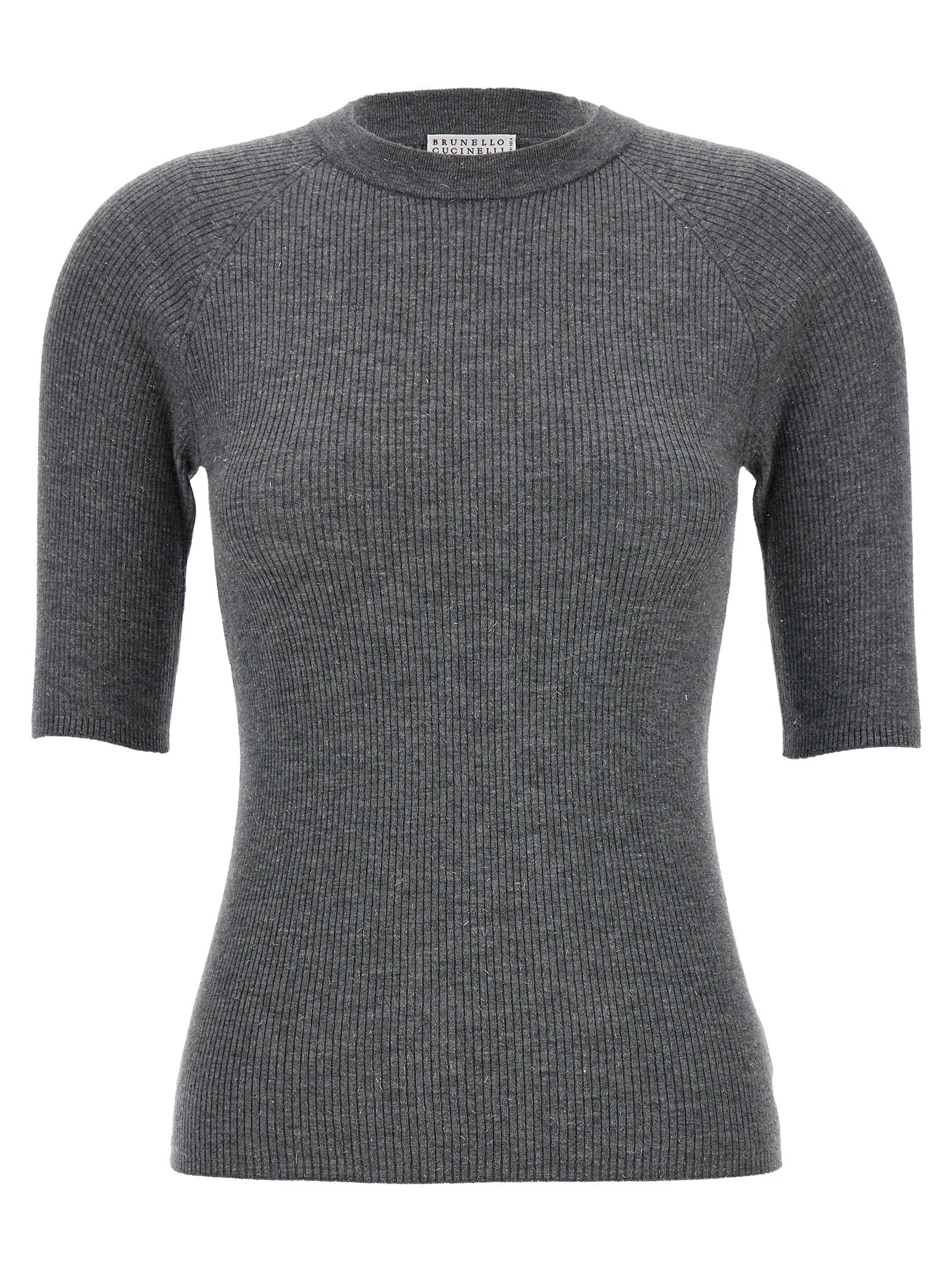 Brunello Cucinelli Lurex Ribbed Sweater