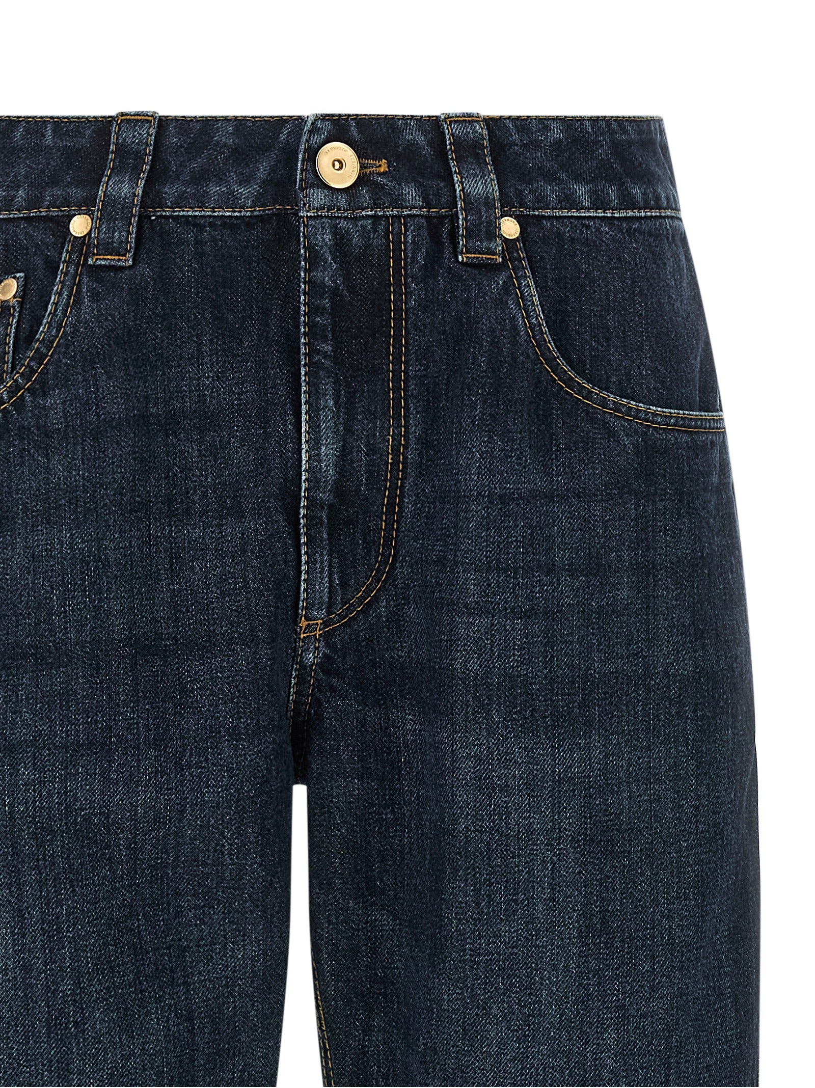Brunello Cucinelli 'Shiny Bartack' Jeans