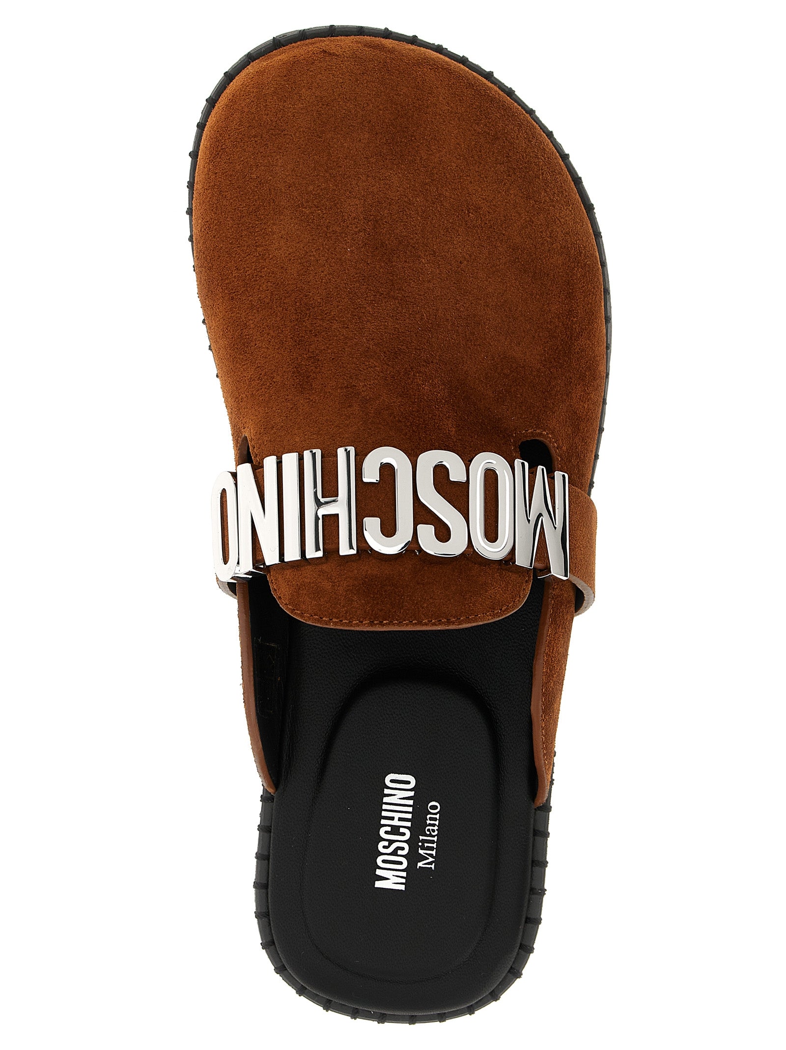 Moschino Suede Sabots