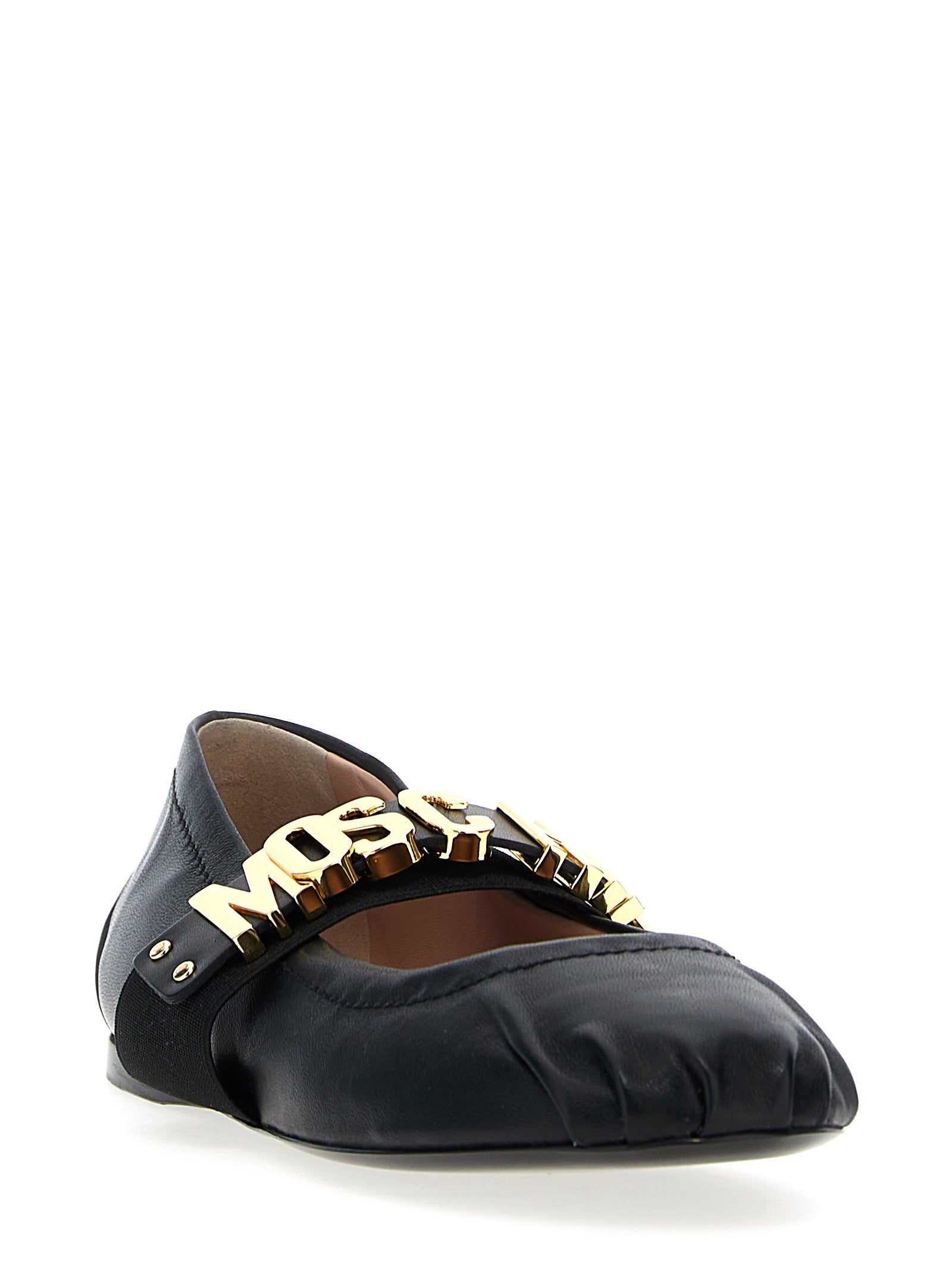 Moschino Logo Ballet Flats