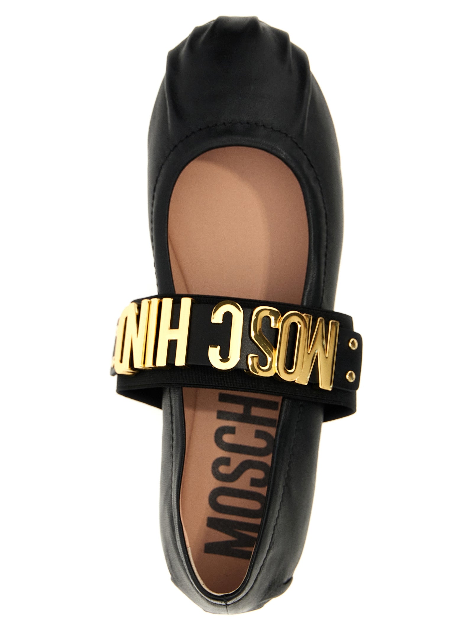 Moschino Logo Ballet Flats