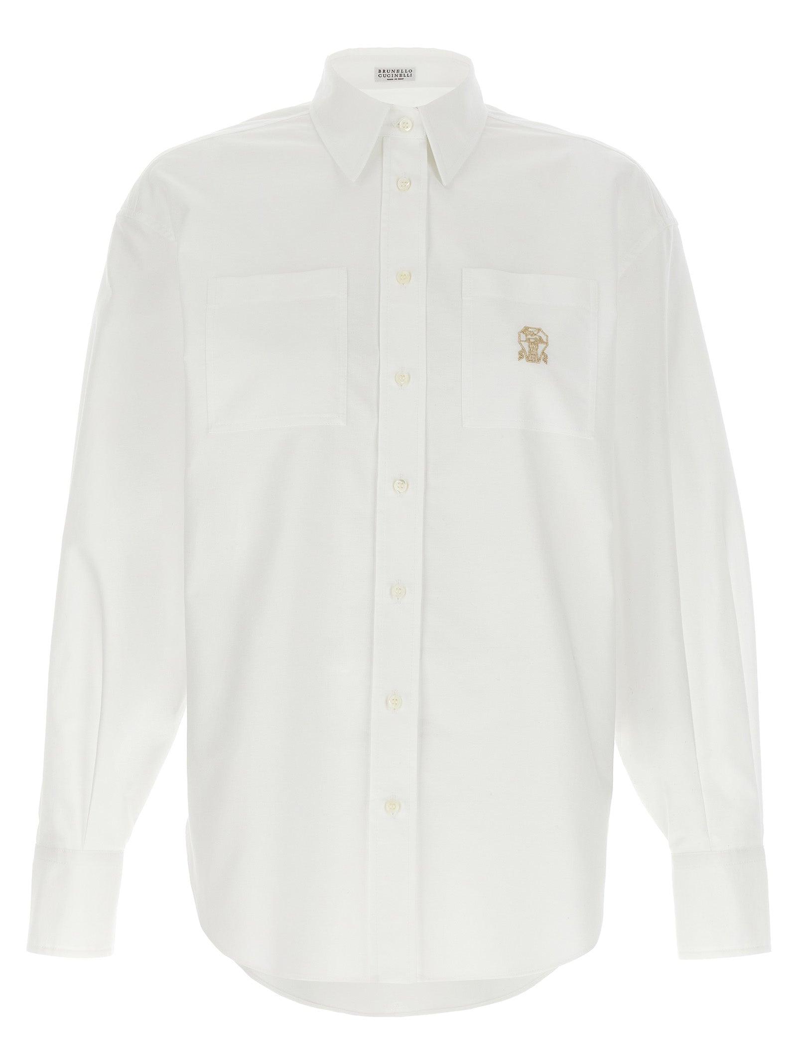 Brunello Cucinelli Logo Embroidery Shirt