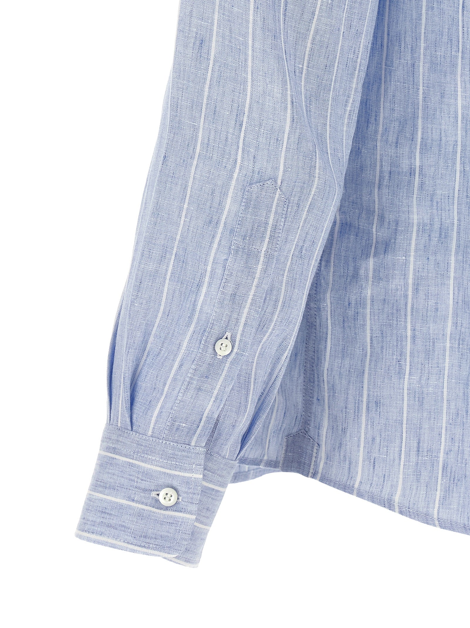 Brunello Cucinelli Striped Linen Shirt