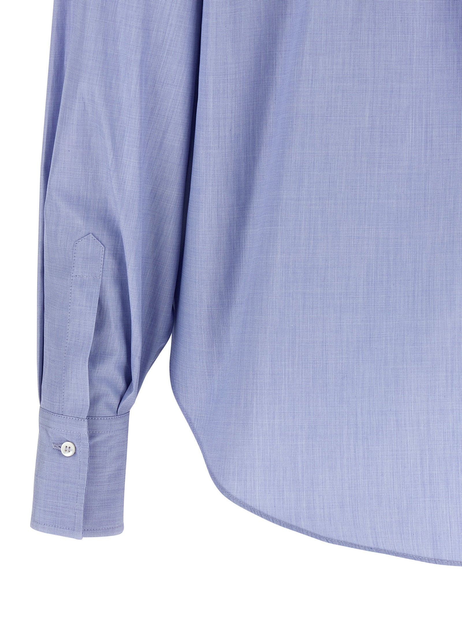 Brunello Cucinelli 'Shiny Collar Detail' Shirt