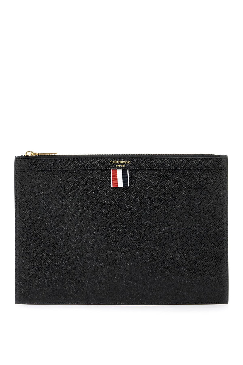 Thom Browne Leather Small Document Holder Black