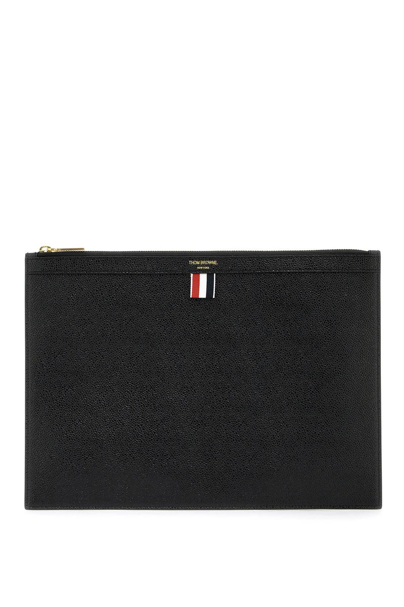 Thom Browne Leather Medium Document Holder Black