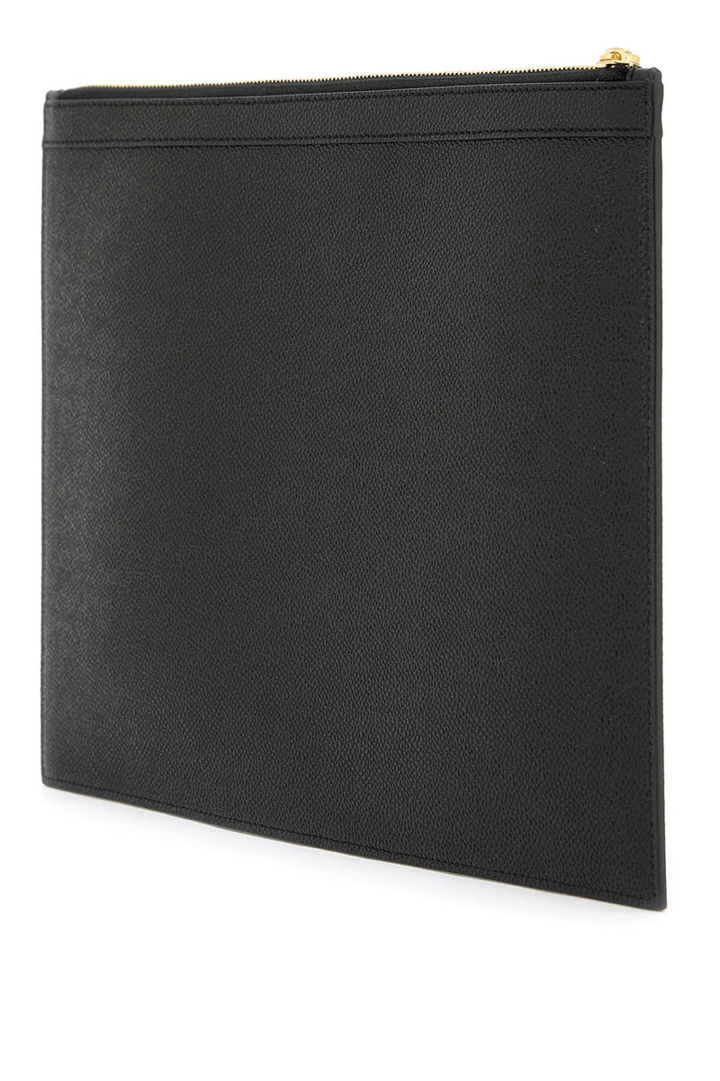 Thom Browne Leather Medium Document Holder Black