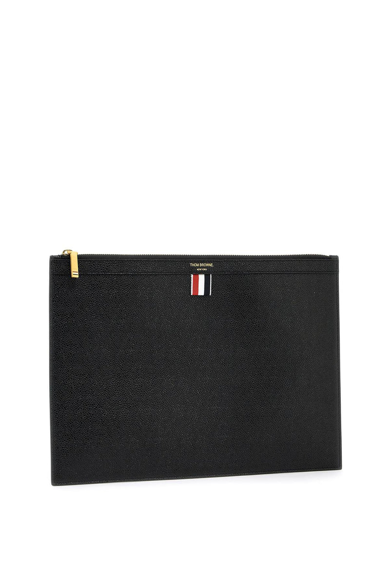 Thom Browne Leather Medium Document Holder Black