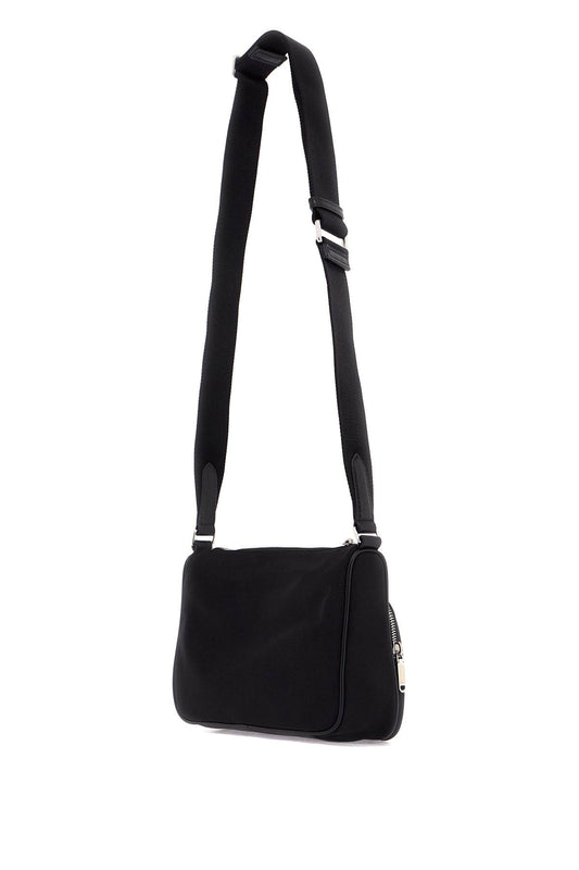 Bally Nylon Shoulder Bag With Adjustable Strap Black