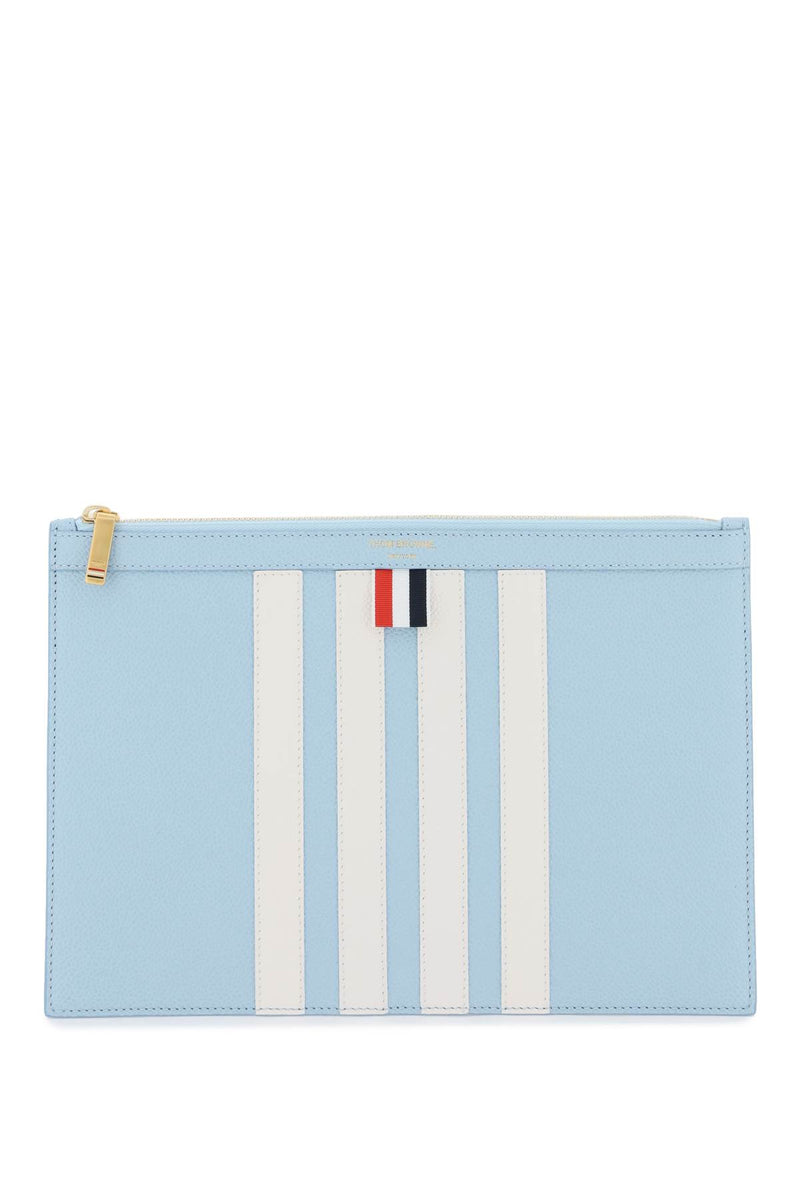 Thom Browne 4-Bar Pouch Blue