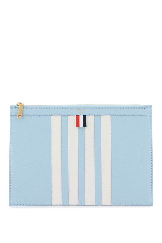 Thom Browne 4-Bar Pouch Blue