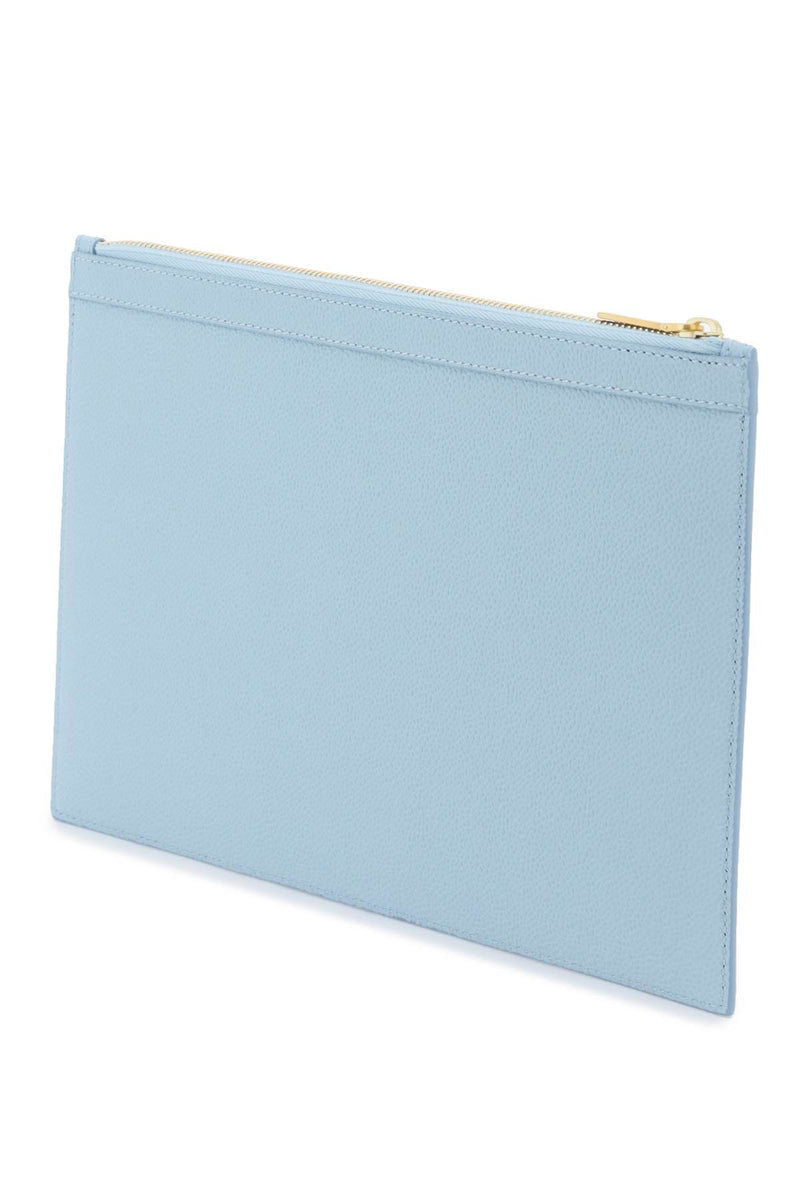 Thom Browne 4-Bar Pouch Blue