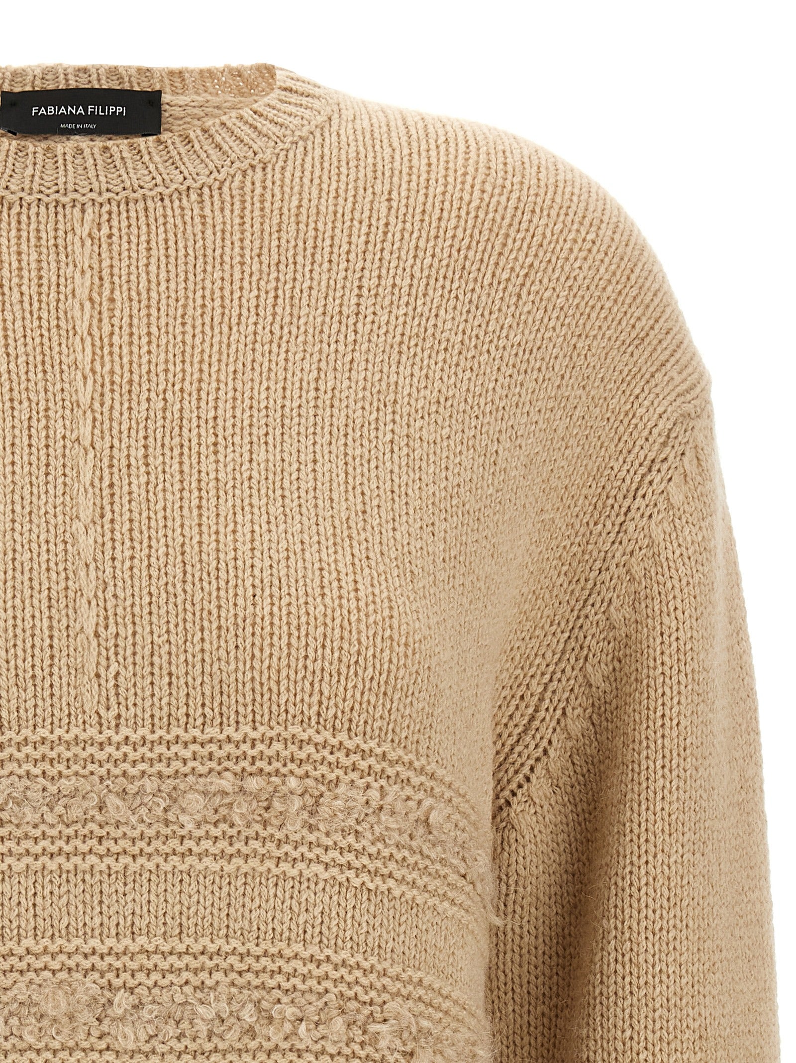 Fabiana Filippi Bouclé Insert Sweater