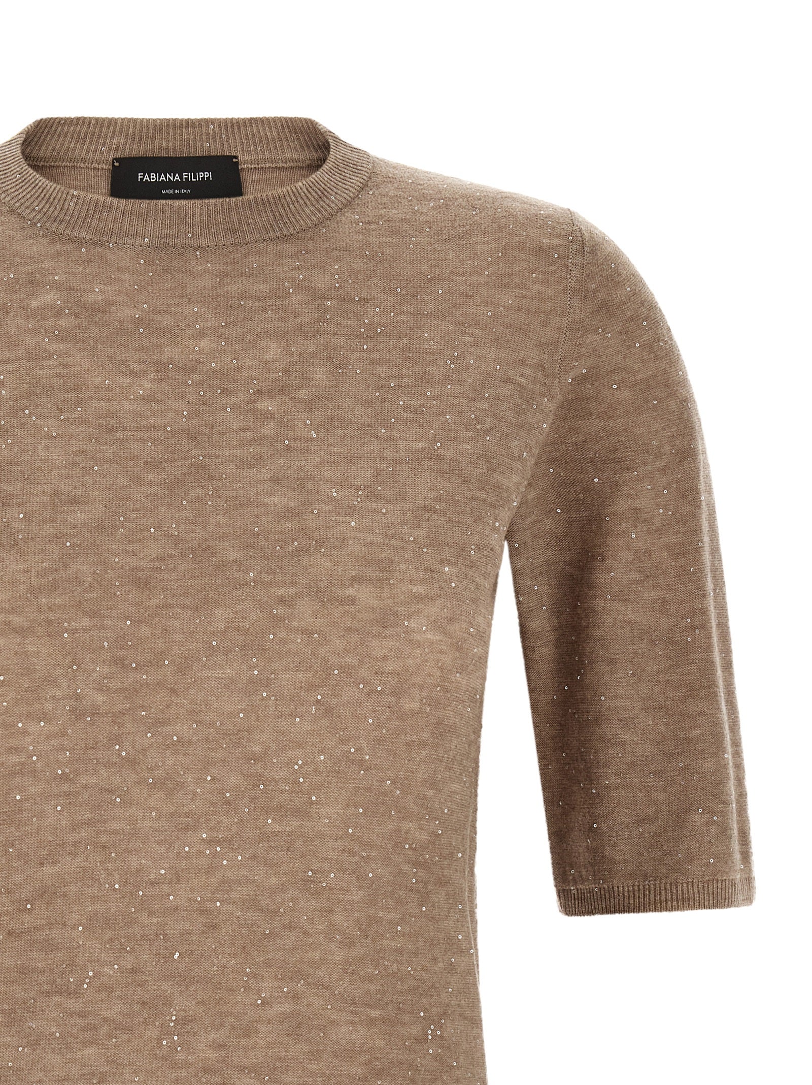 Fabiana Filippi Micro Sequin T-Shirt
