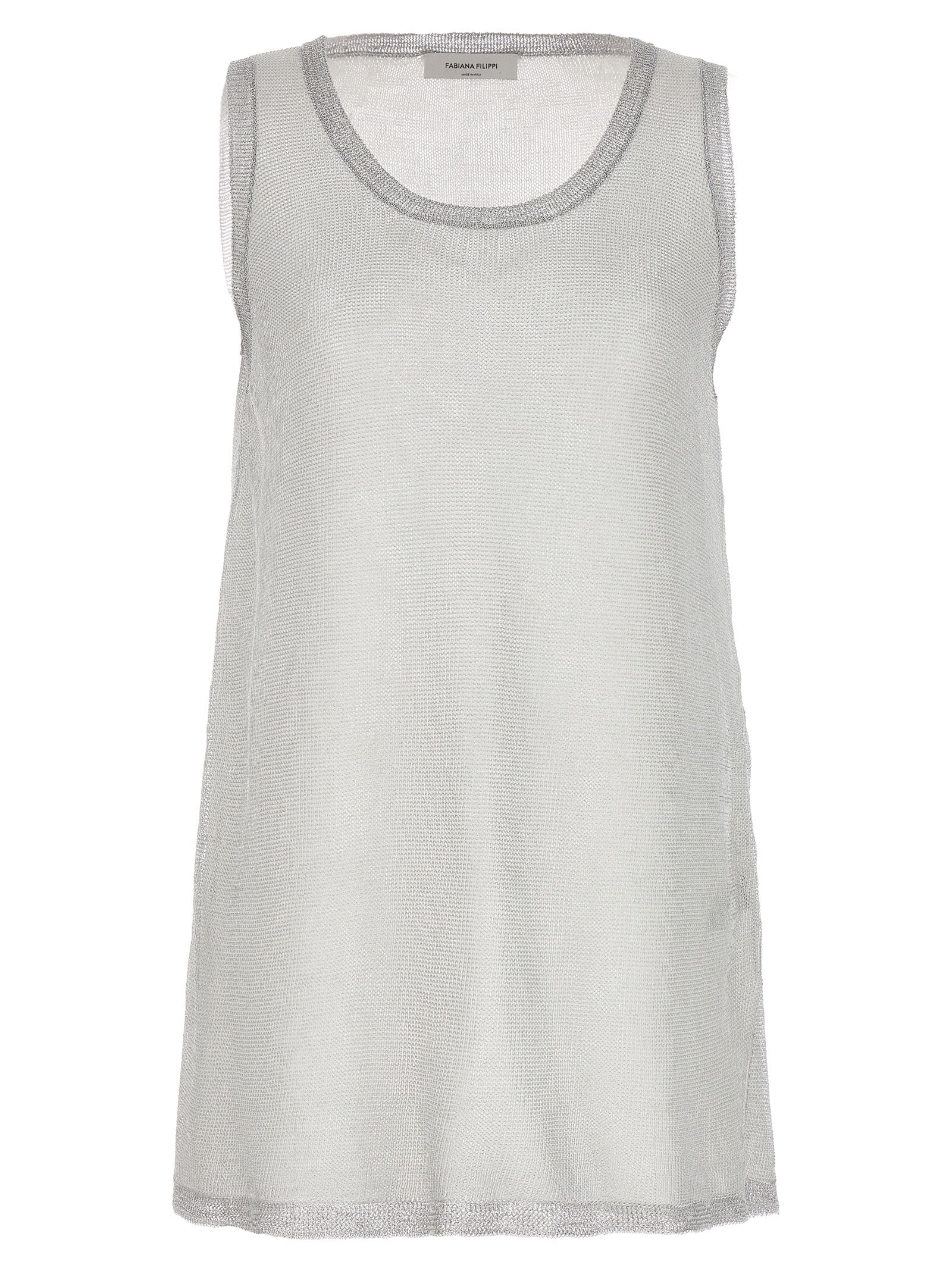 Fabiana Filippi Laminated Yarn Tank Top