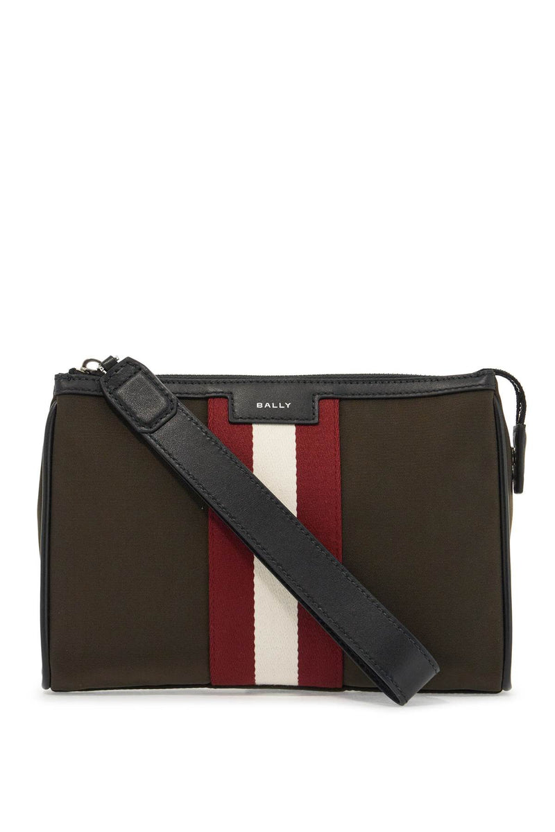 Bally Code Pouch Bag Khaki