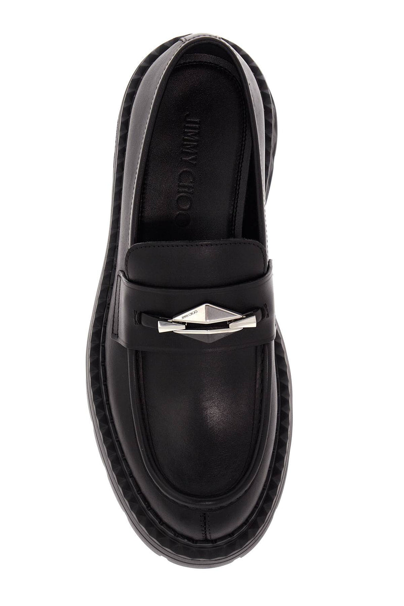 Jimmy Choo Leather Marlow Loafers Black