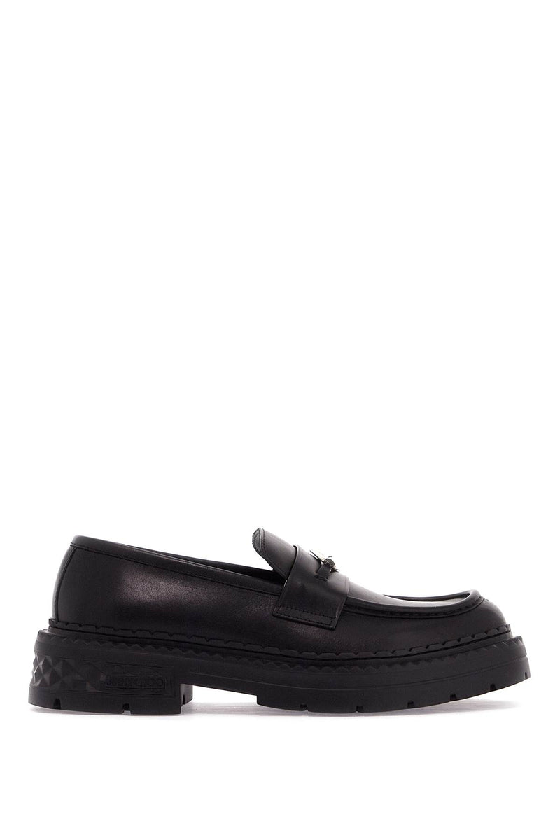 Jimmy Choo Leather Marlow Loafers Black