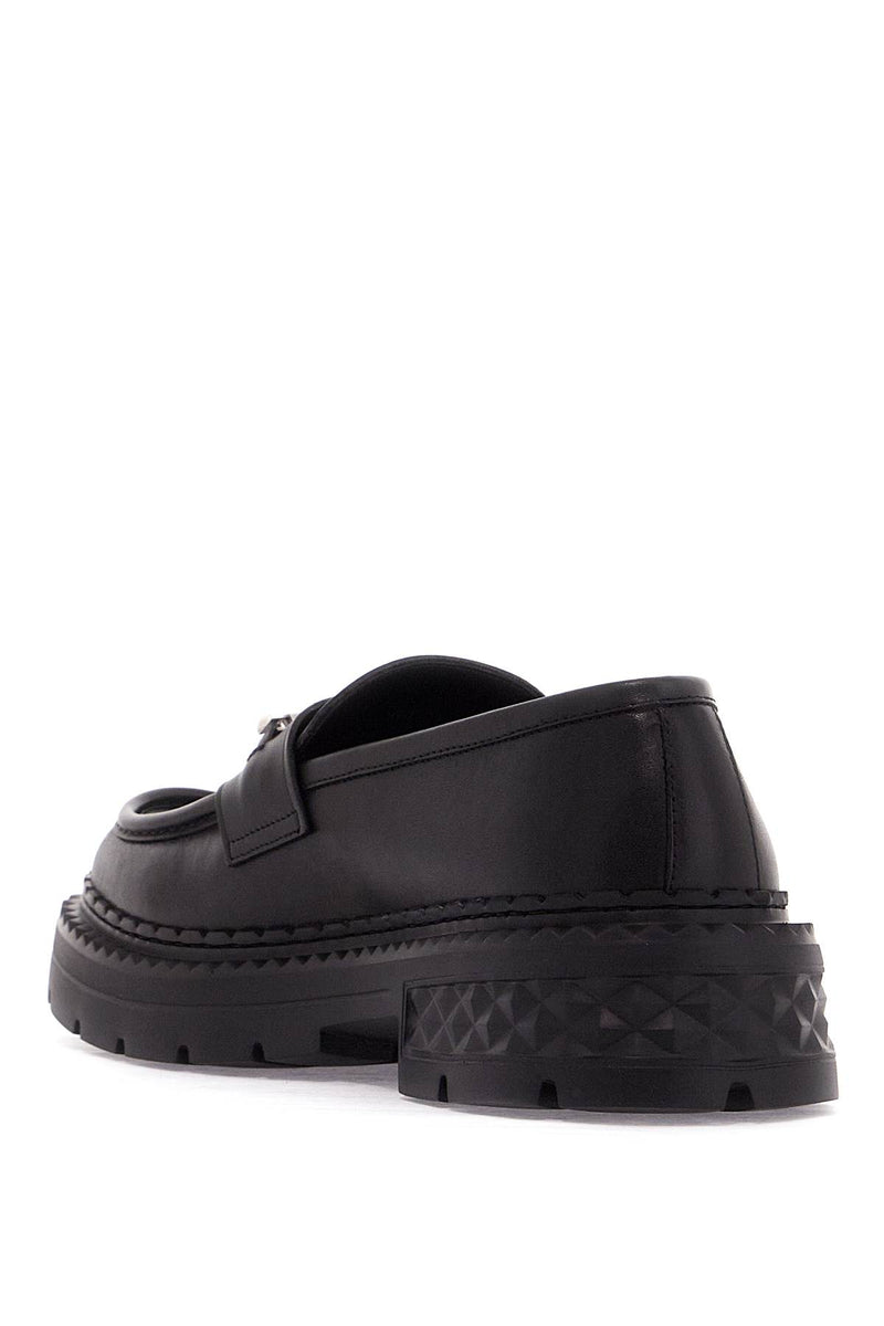 Jimmy Choo Leather Marlow Loafers Black