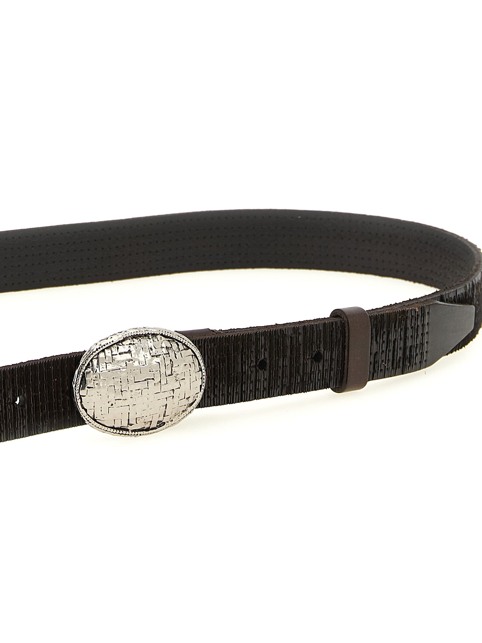 Brunello Cucinelli 'Texture' Leather Belt