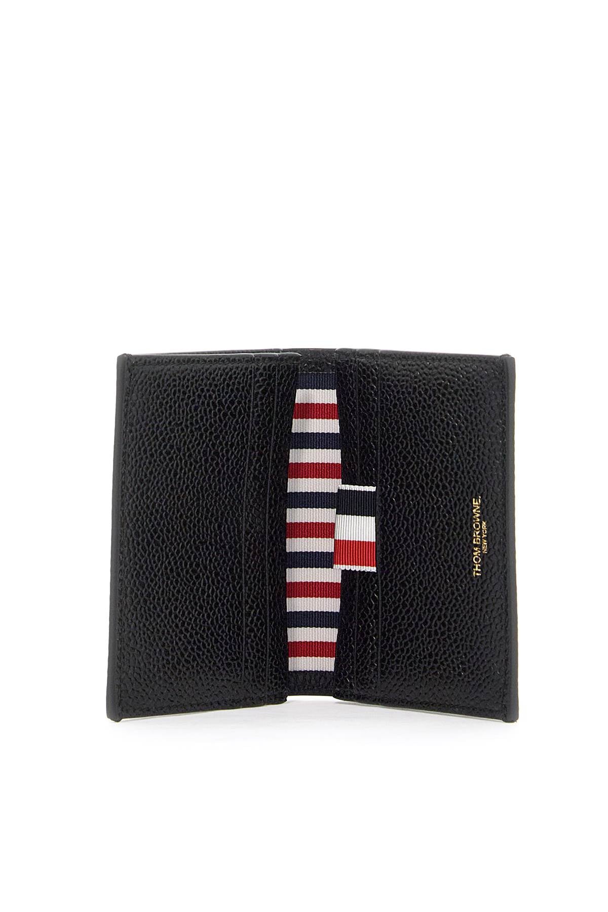 Thom Browne Bifold Hammered Leather Card Holder