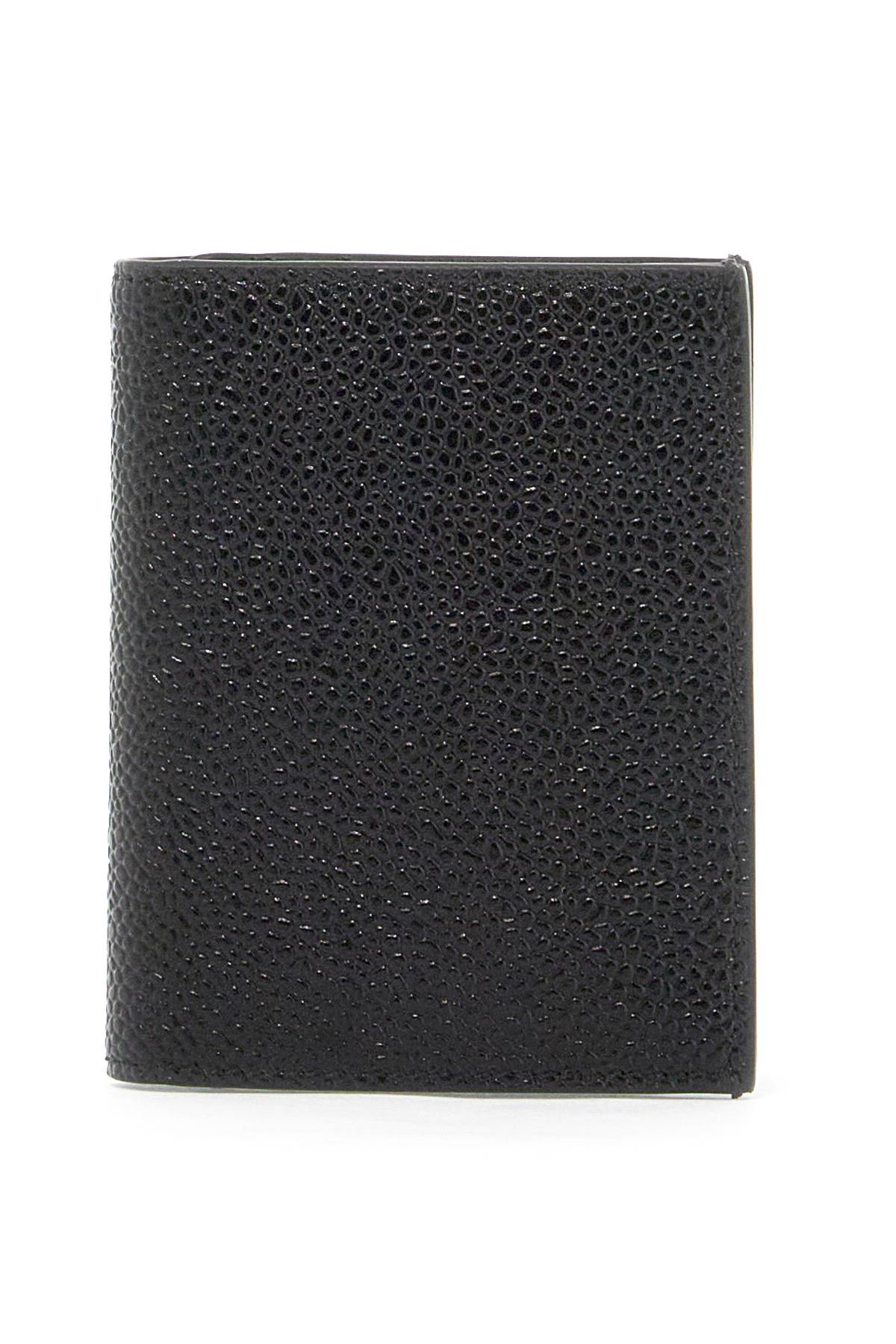 Thom Browne Bifold Hammered Leather Card Holder