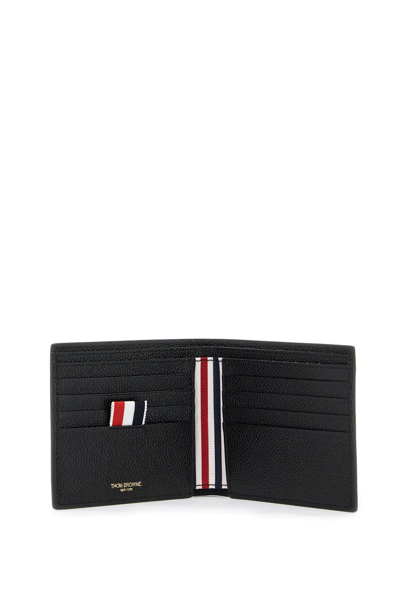 Thom Browne Pebble Grain Leather Bi-Fold Wallet Black