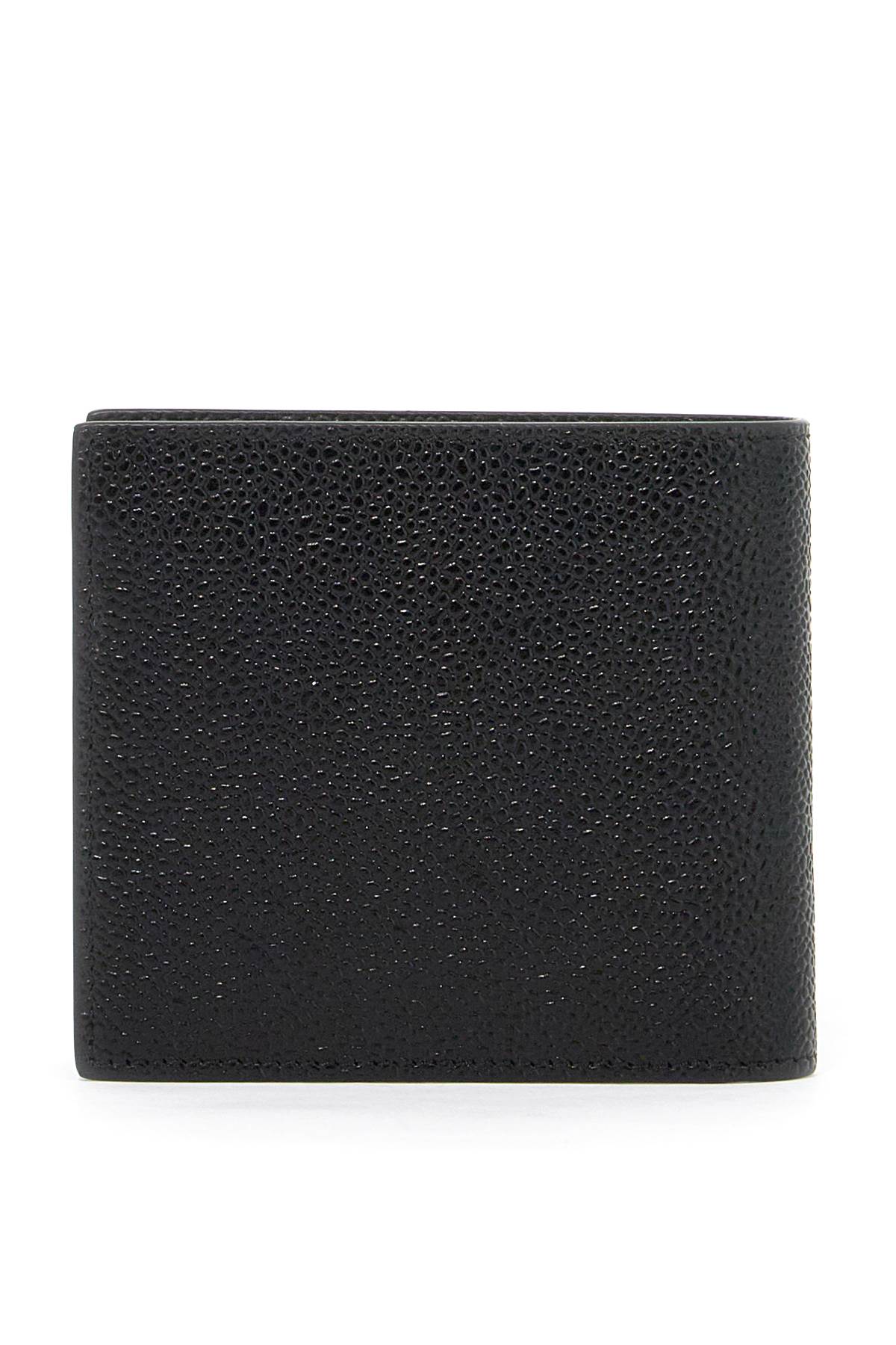 Thom Browne Pebble Grain Leather Bi-Fold Wallet Black