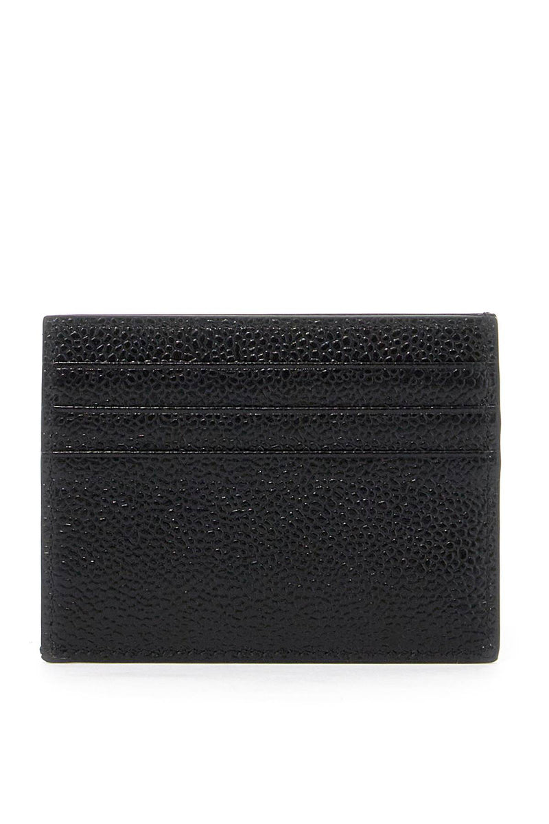 Thom Browne Pebble Leather Card Holder Black